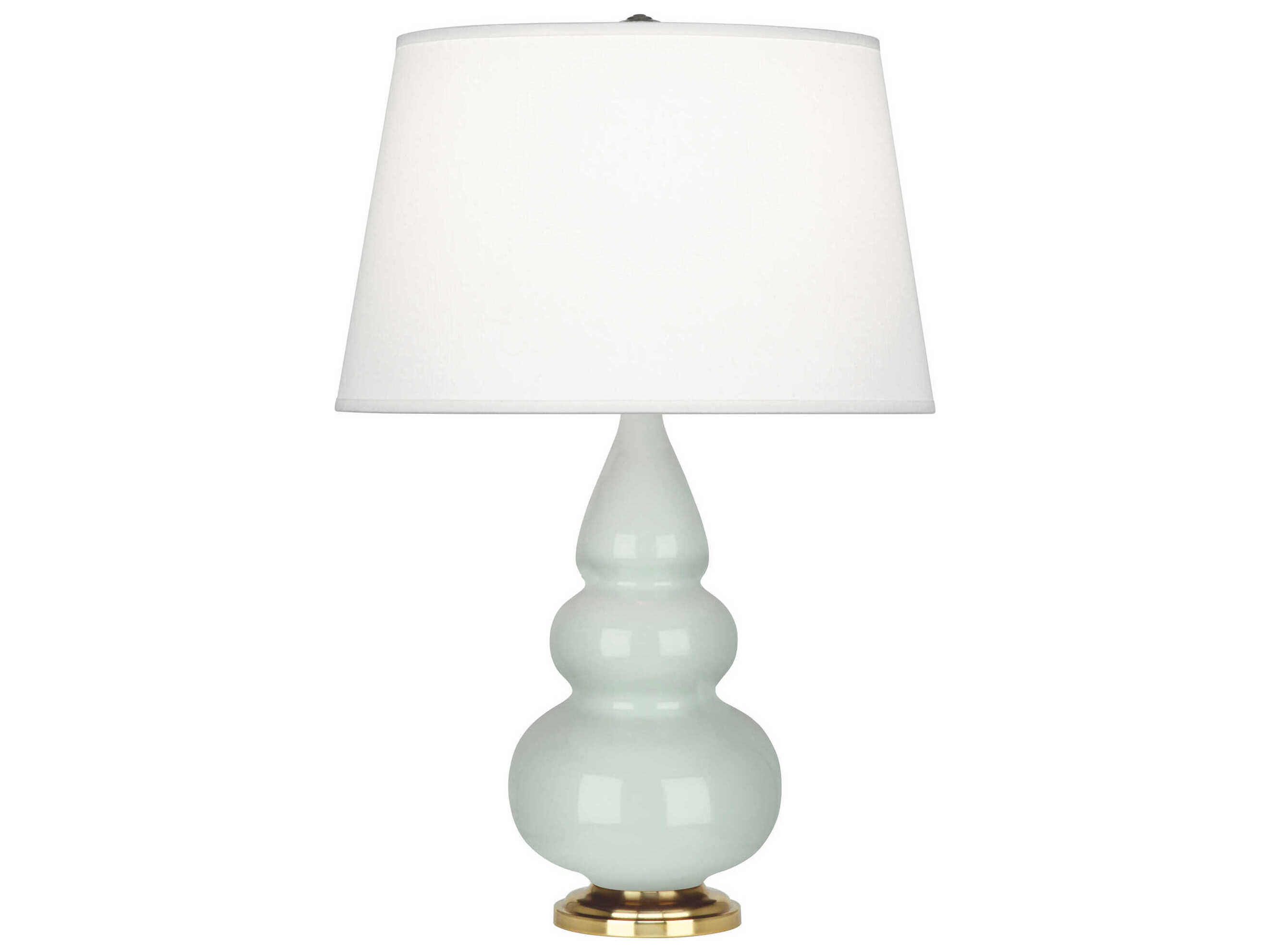 Robert Abbey Small Triple Gourd Celadon Glazed Green Table Lamp