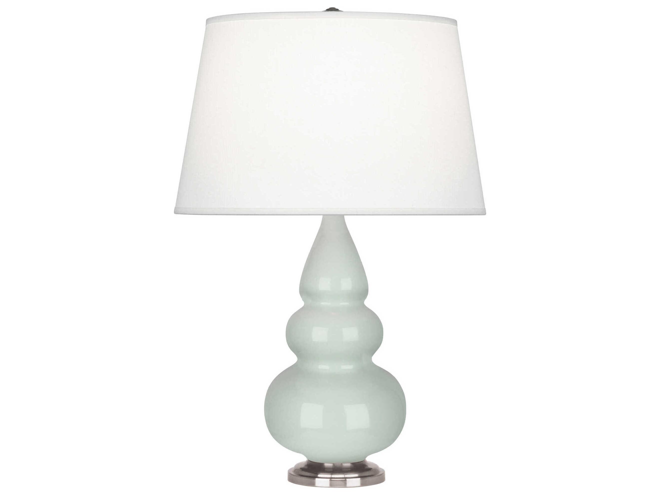 Robert Abbey Small Triple Gourd Celadon Glazed Green Table Lamp