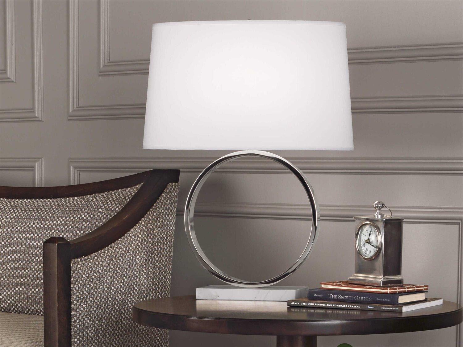 Robert Abbey Logan Polished Nickel Table Lamp