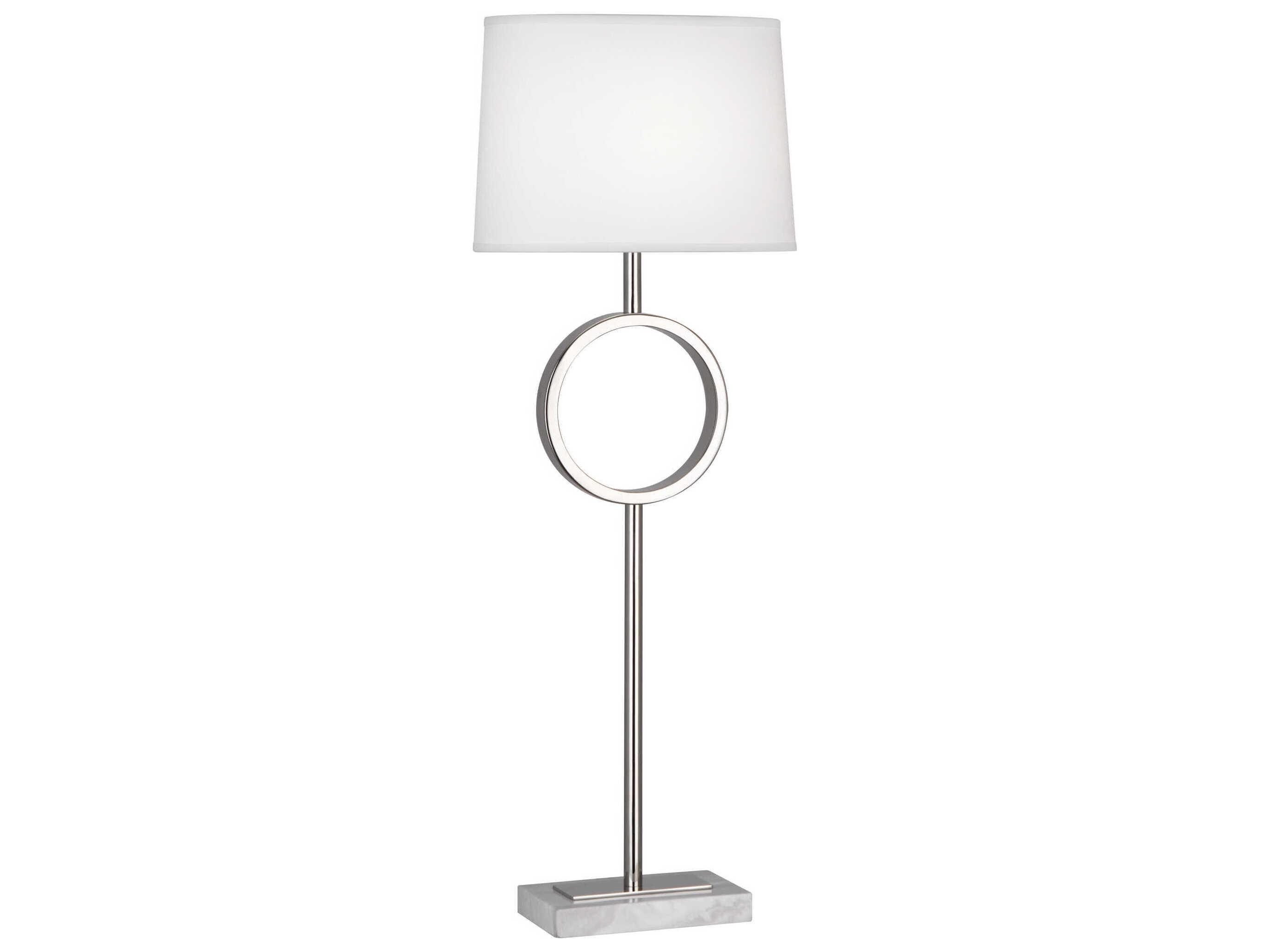 Robert Abbey Logan Polished Nickel Buffet Lamp