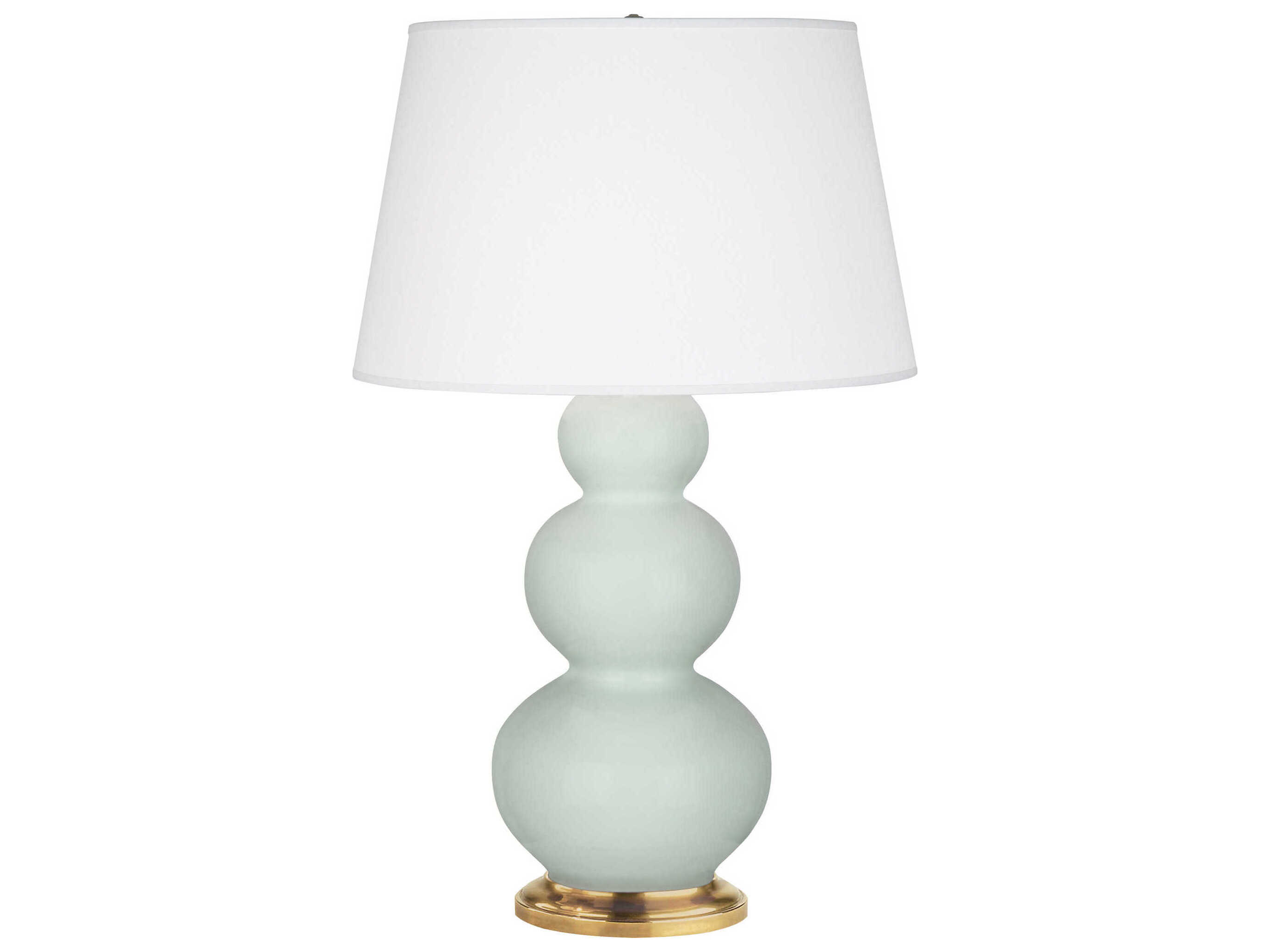 Robert Abbey Triple Gourd Celadon Glazed Green Buffet Lamp