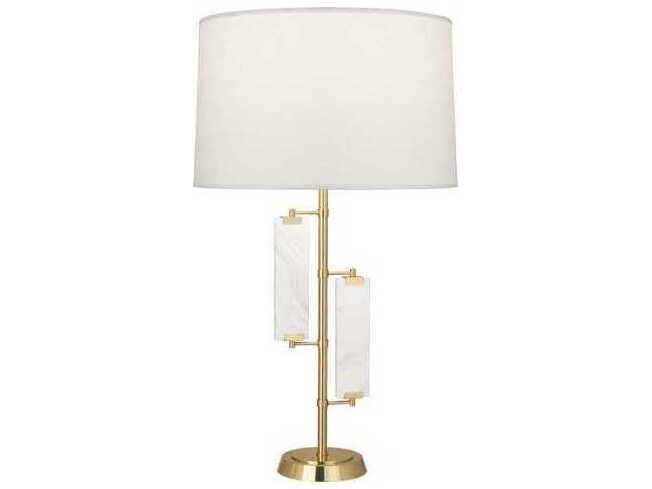 Robert Abbey Alston Modern Brass Marble Buffet Lamp
