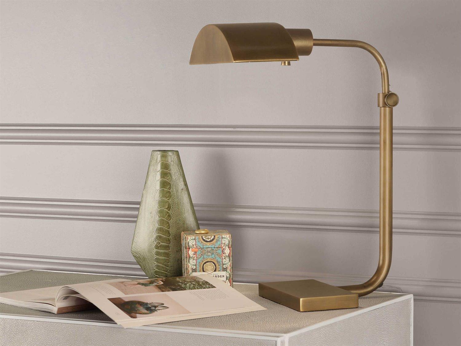 Robert Abbey Koleman Aged Brass Table Lamp