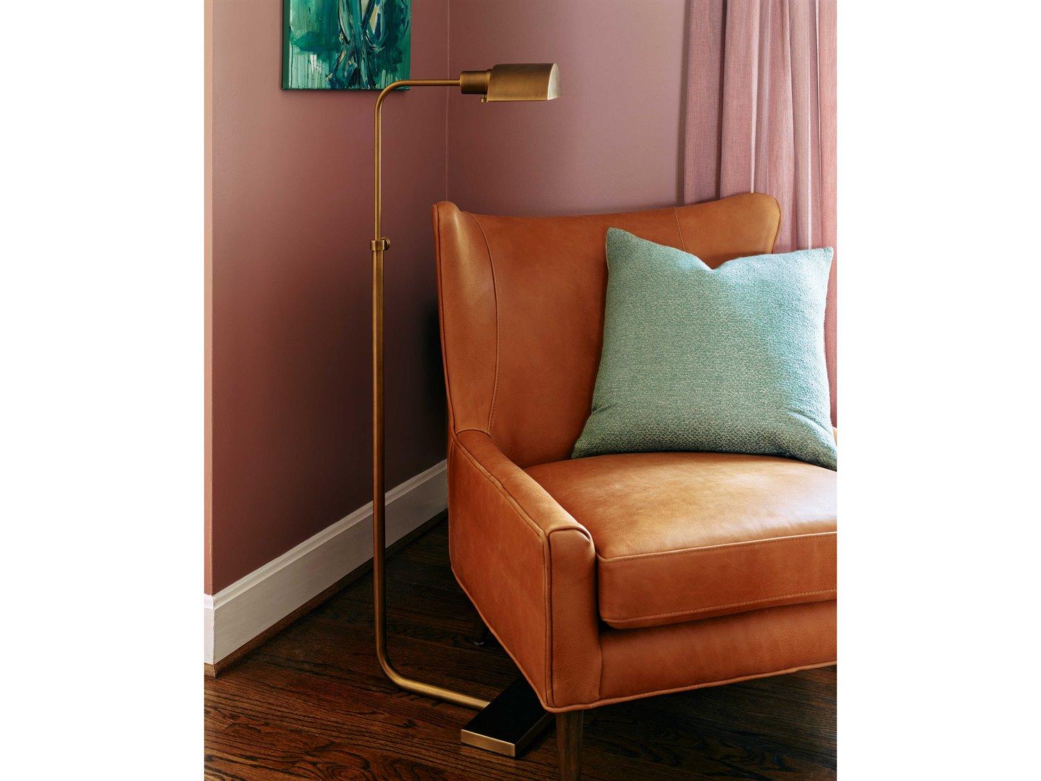 Robert Abbey Koleman Aged Brass Floor Lamp