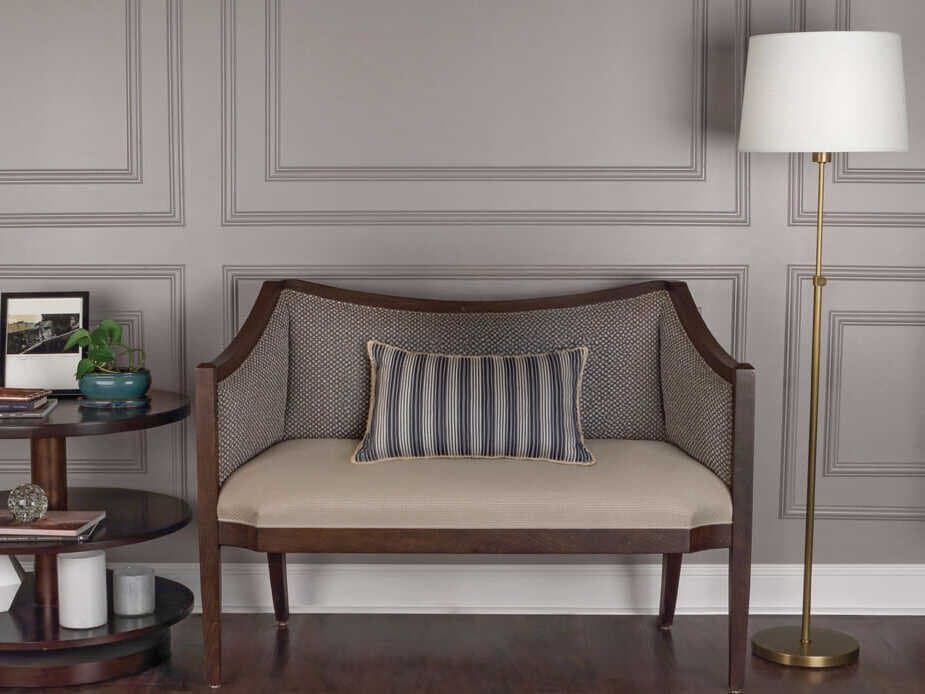 Robert Abbey Koleman Aged Brass Floor Lamp