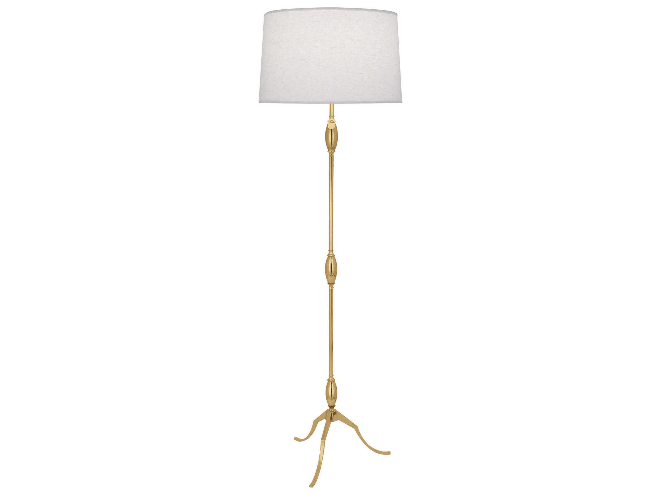 Robert Abbey Grace Modern Brass Floor Lamp