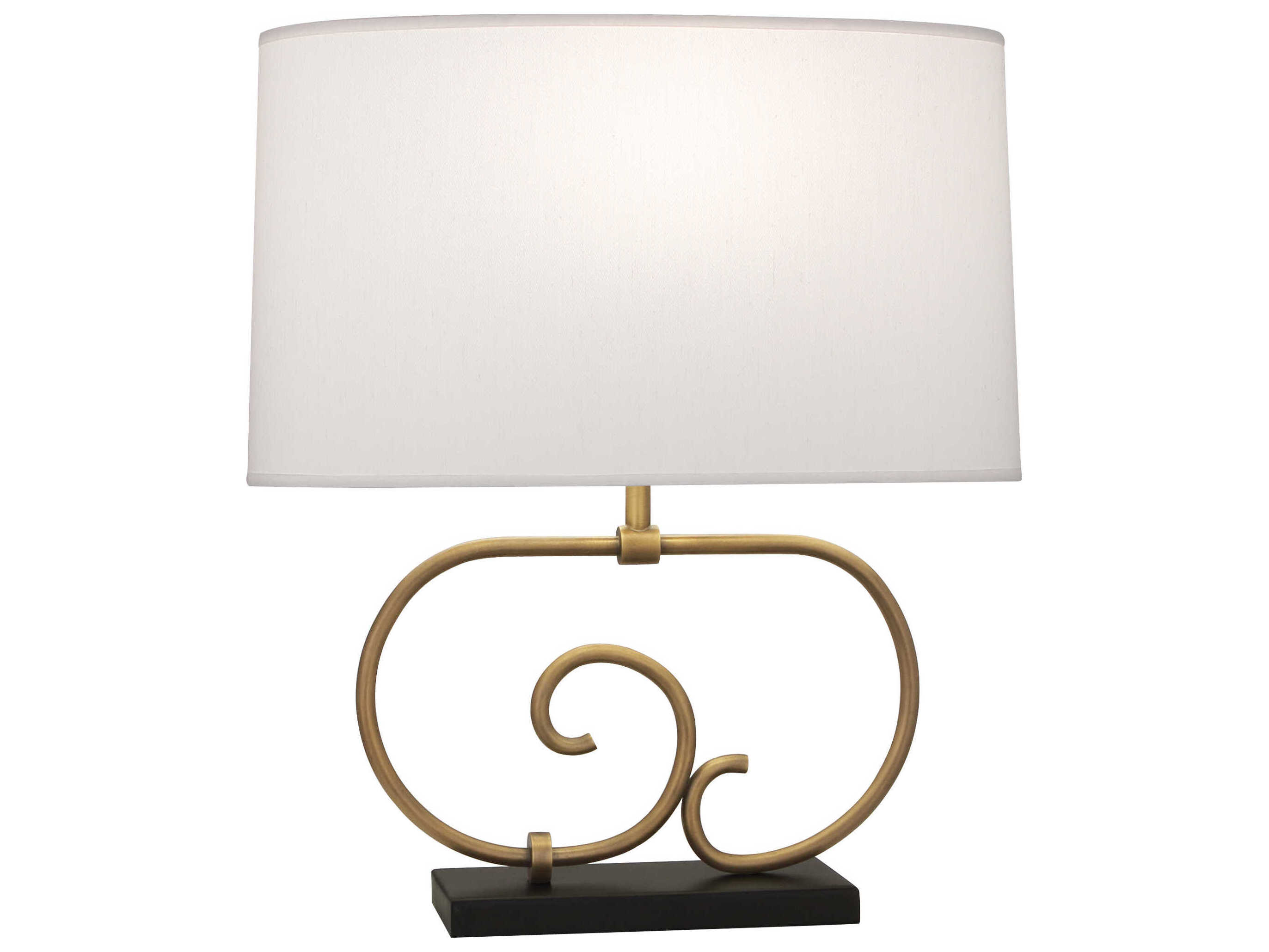 Robert Abbey Chloe Warm Brass Matte Black Table Lamp