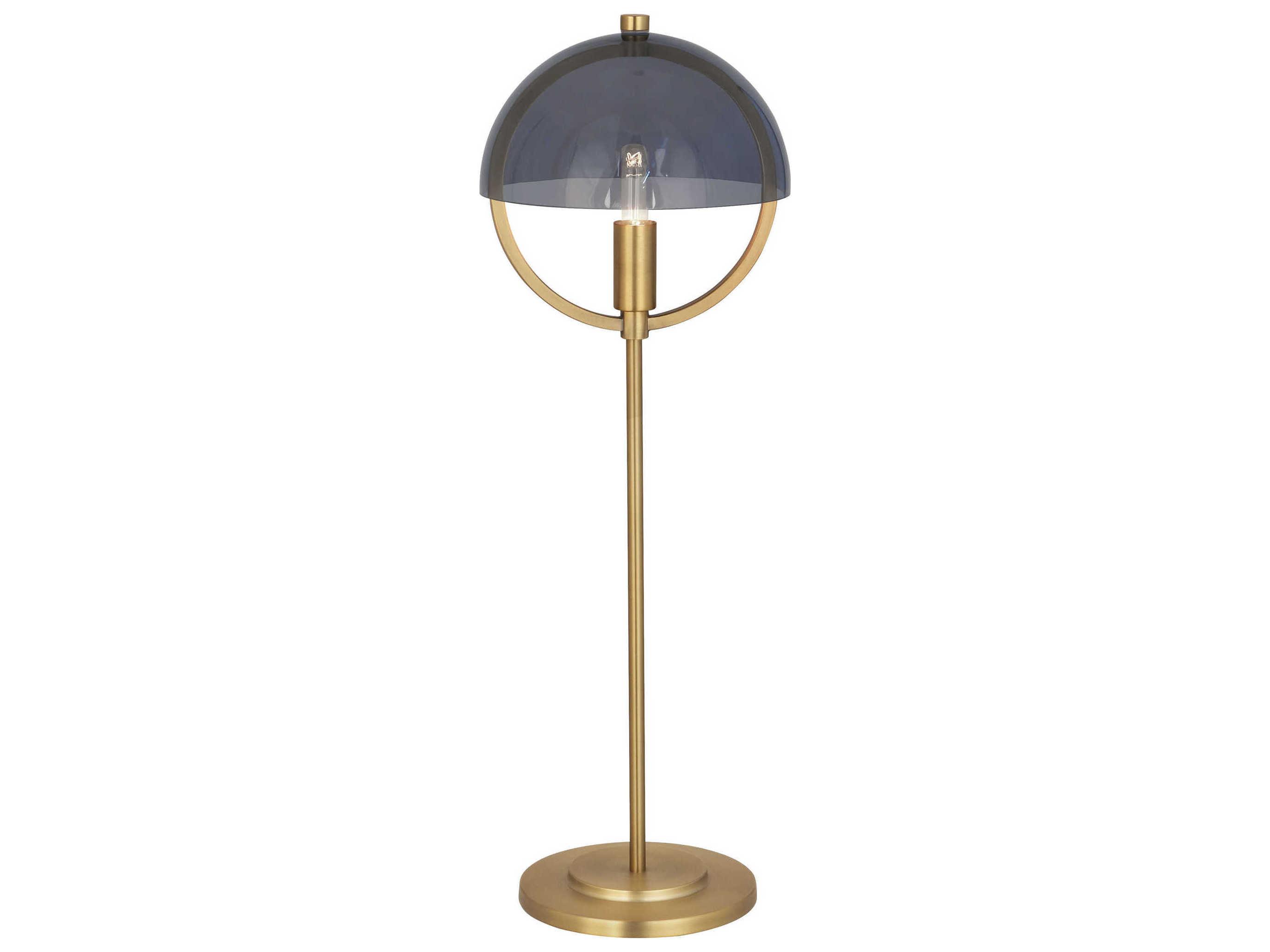 Robert Abbey Mavisten Edition Copernica Lacquered Burnished Brass Buffet Lamp