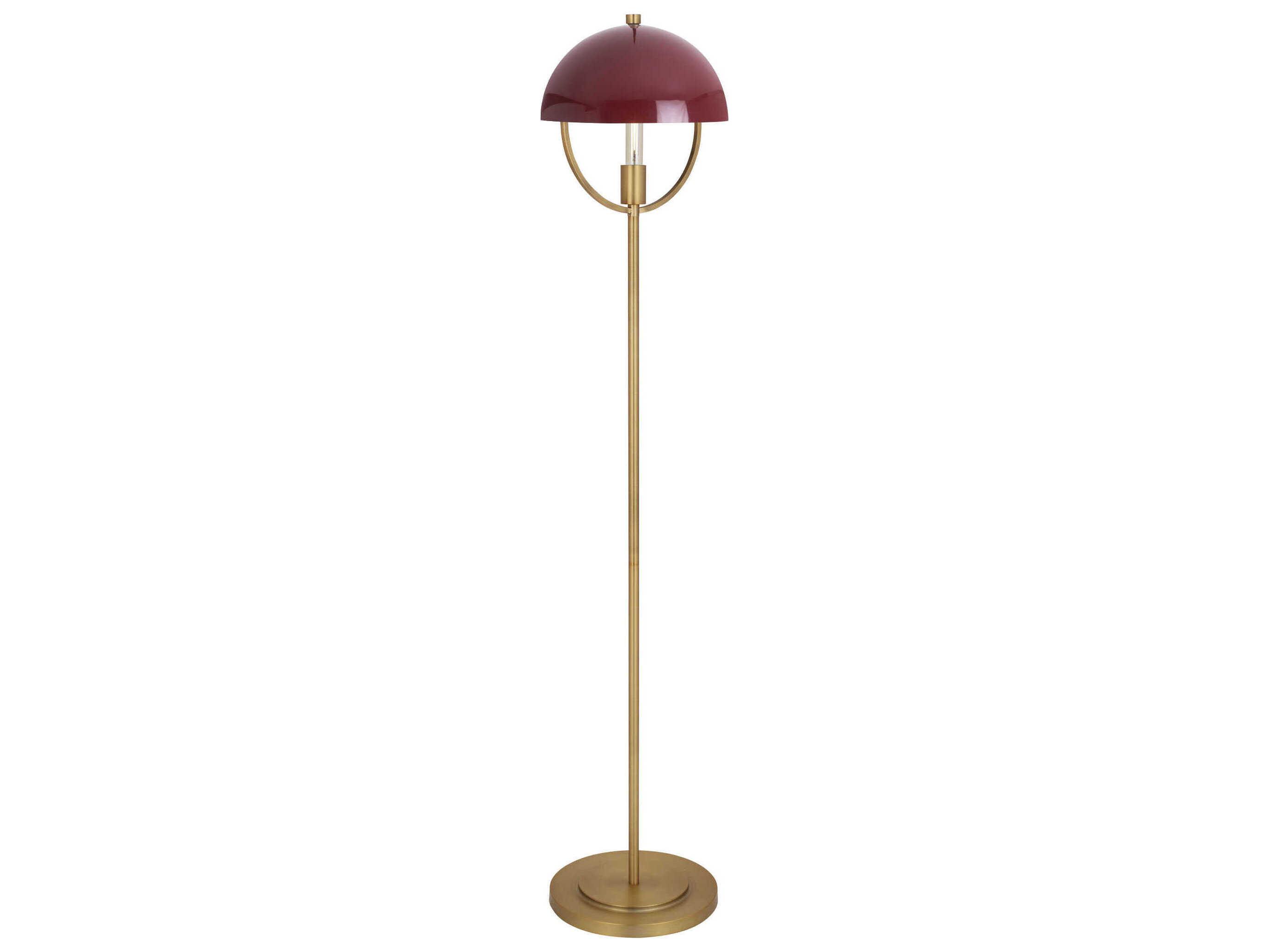 Robert Abbey Mavisten Edition Copernica Lacquered Burnished Brass Floor Lamp