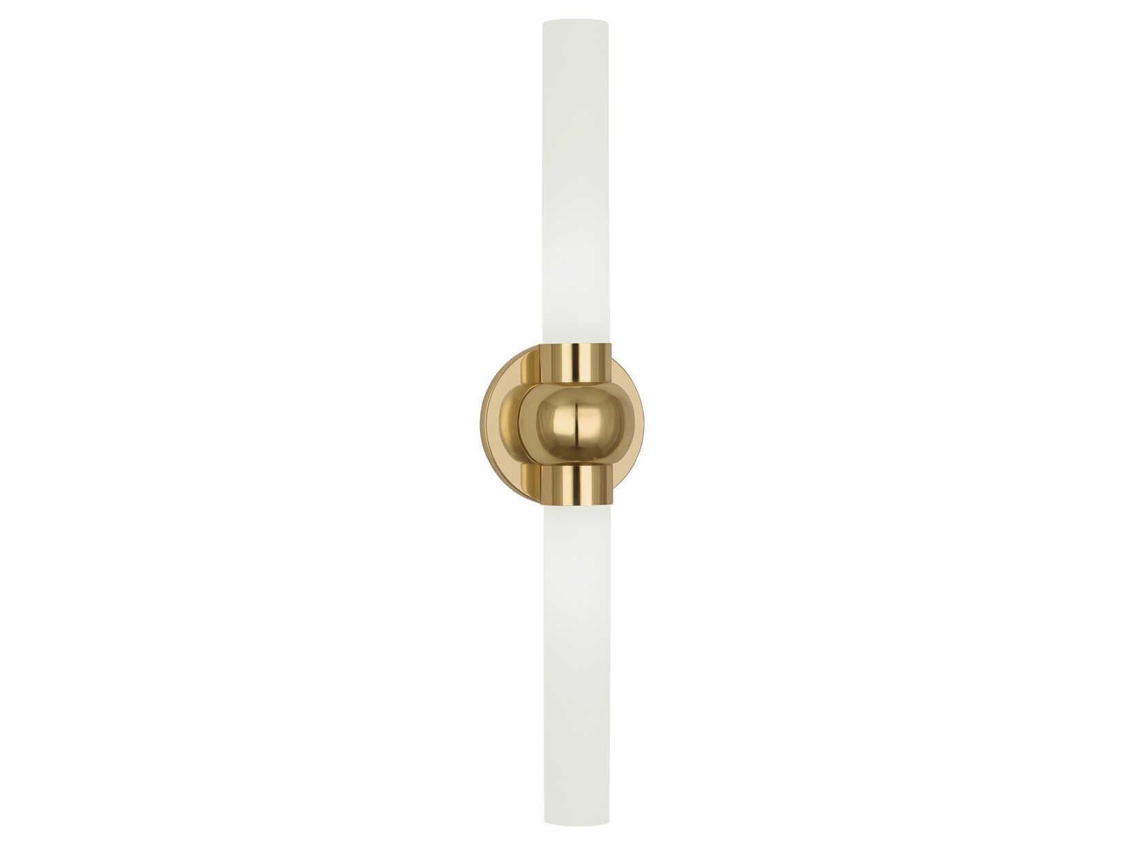 Robert Abbey Daphne 2-Light Modern Brass Wall Sconce