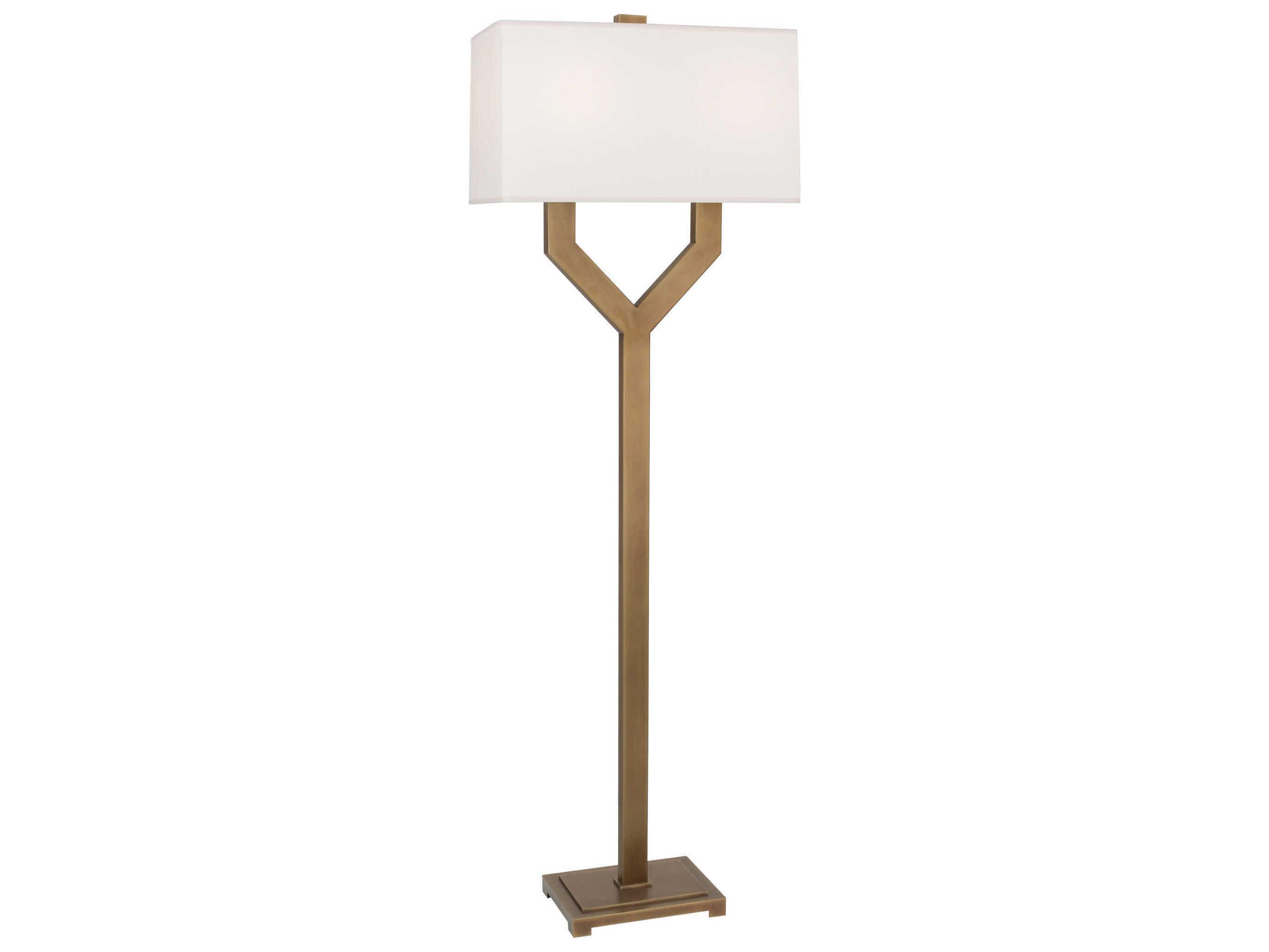 Robert Abbey Valerie Vintage Brass Floor Lamp