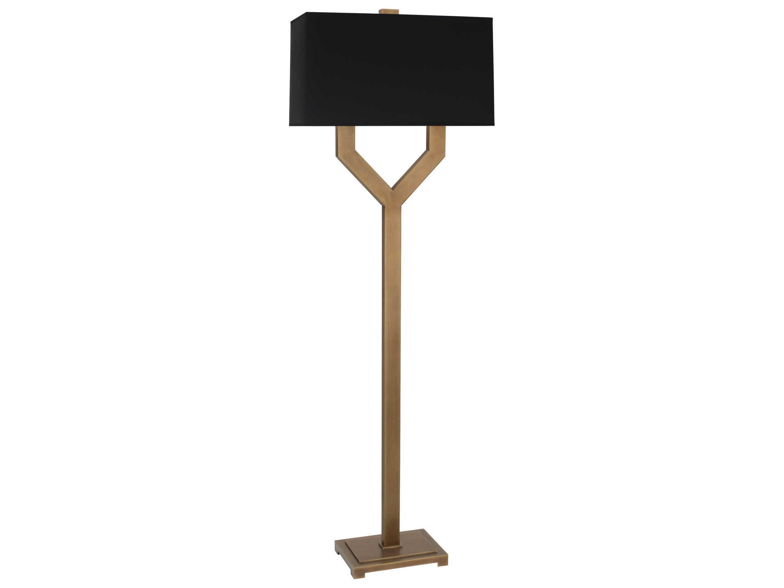 Robert Abbey Valerie Vintage Brass Floor Lamp
