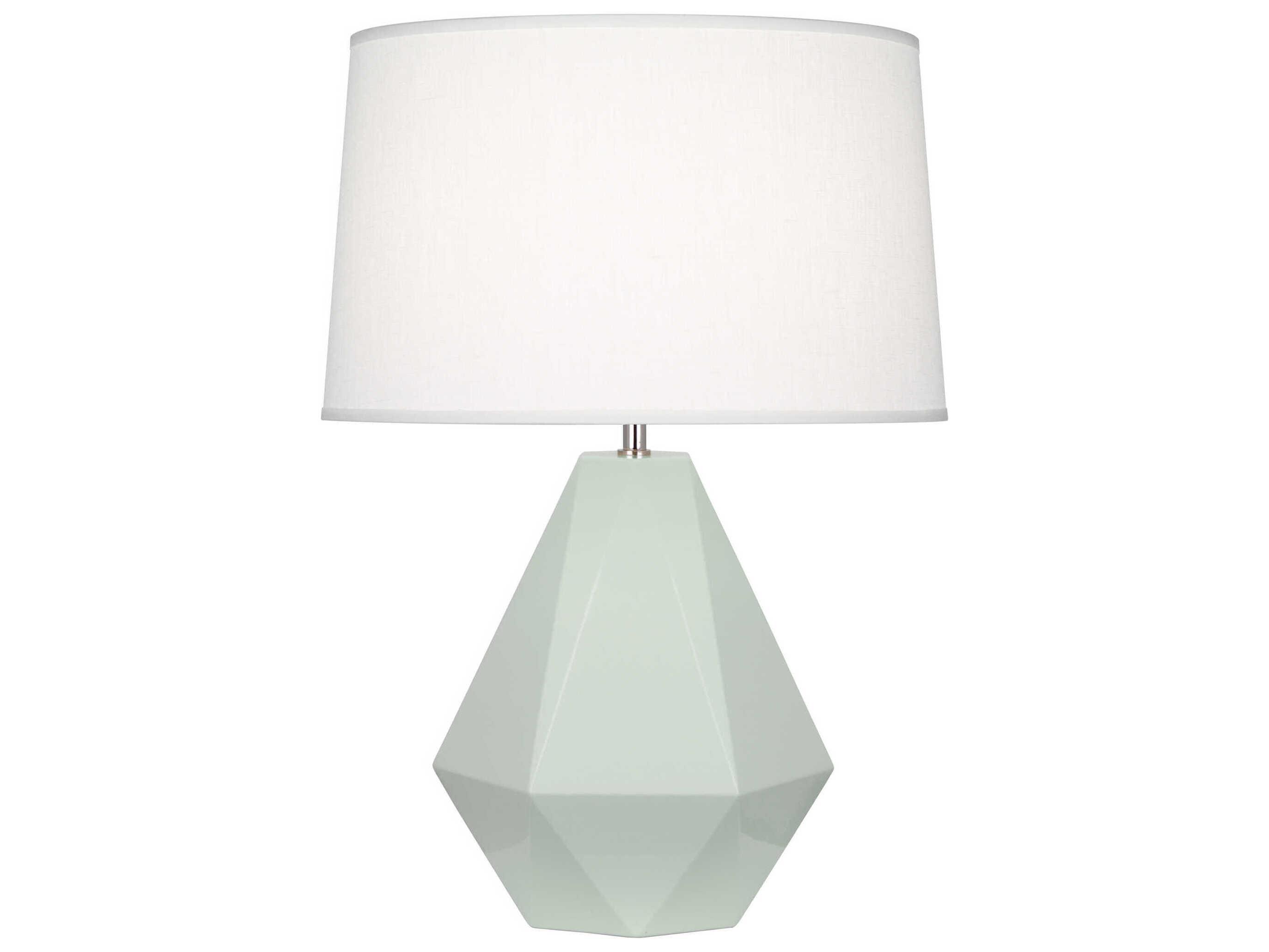 Robert Abbey Delta Celadon Glazed Green Table Lamp