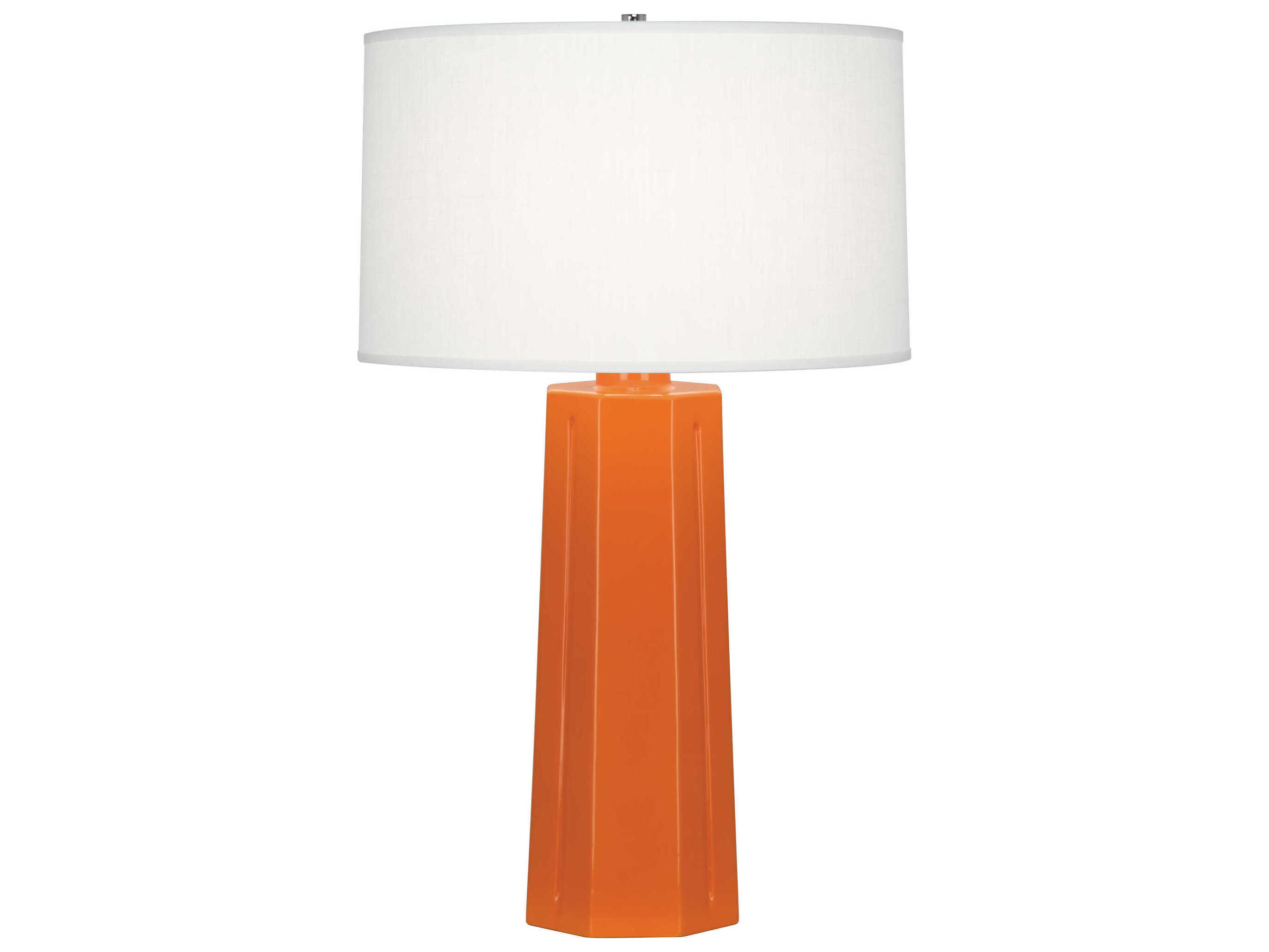 Robert Abbey Mason Pumpkin Glazed Orange Buffet Lamp