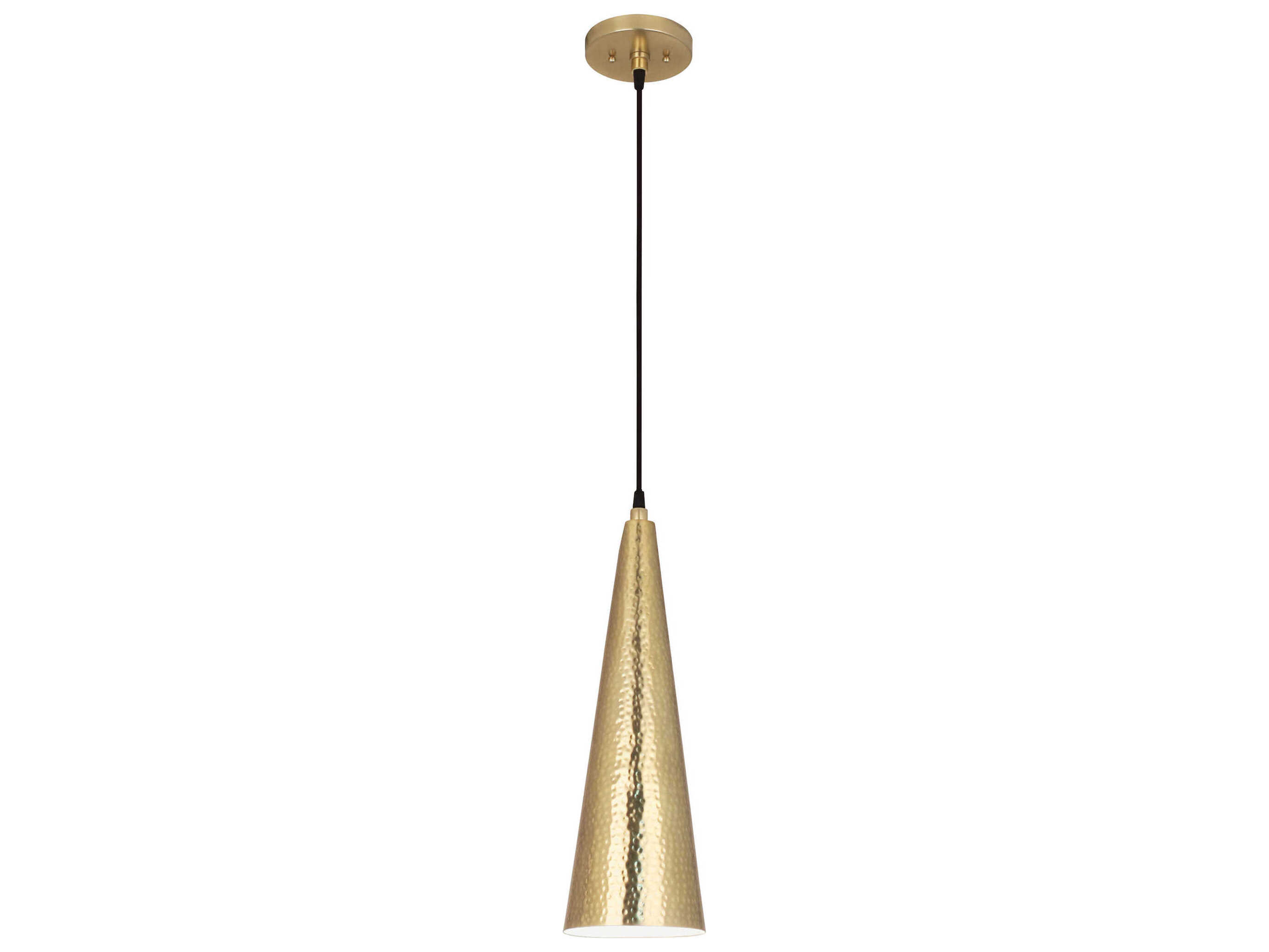 Robert Abbey Dal 1-Light Modern Brass Mini Pendant