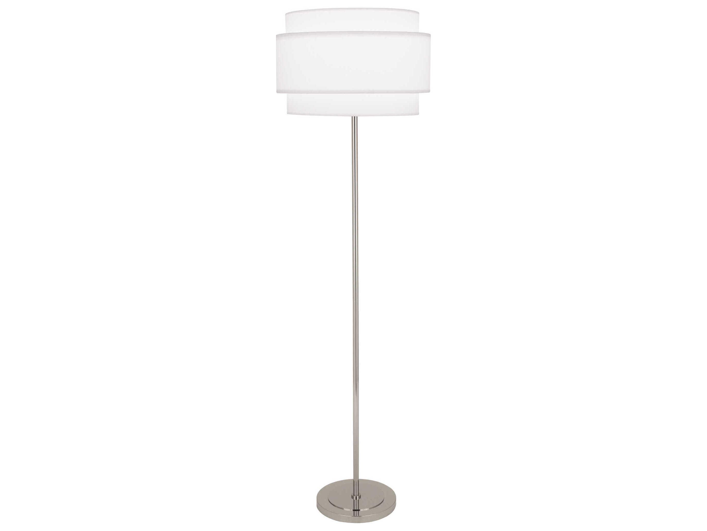 Robert Abbey Decker White Floor Lamp