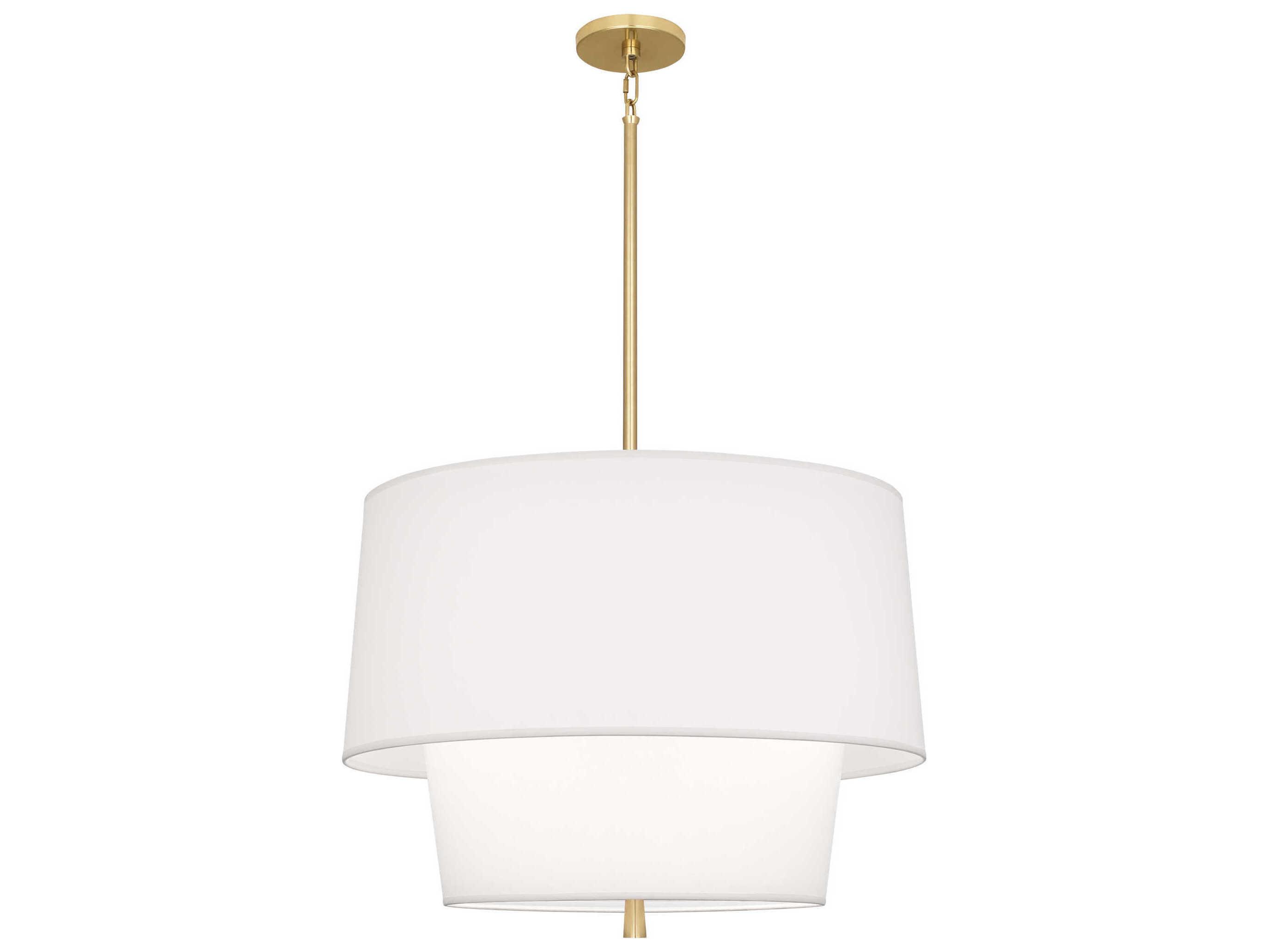 Robert Abbey Decker 3-Light Ascot White Pendant