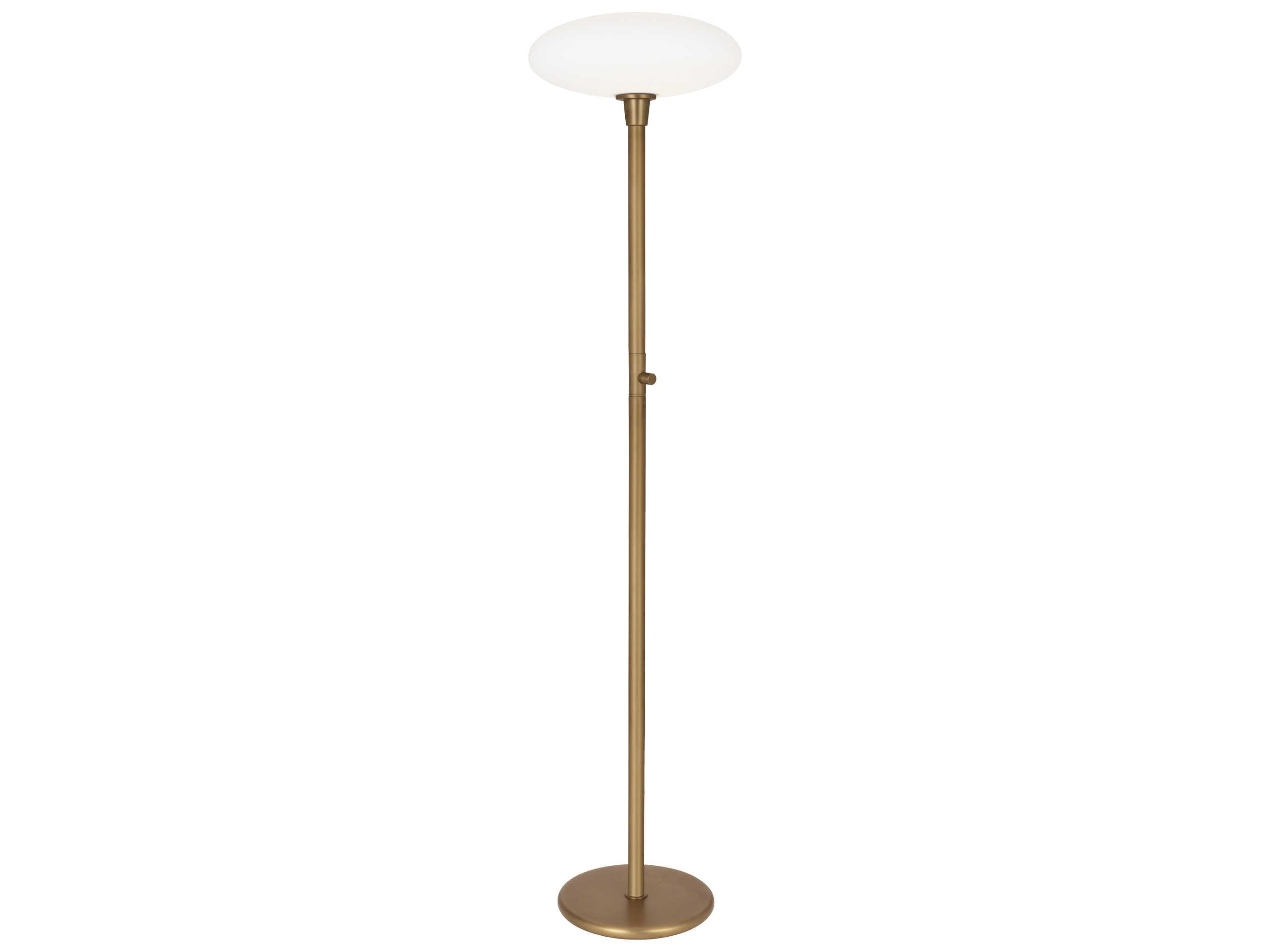 Robert Abbey Rico Espinet Ovo Aged Brass Floor Lamp