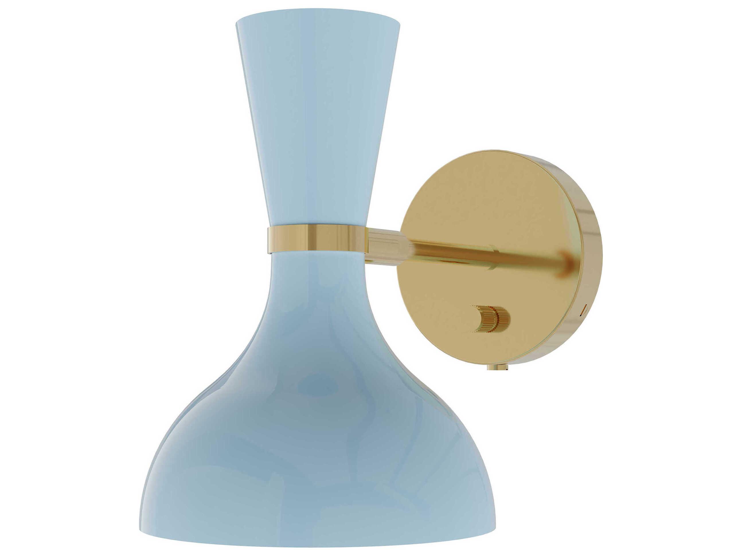 Robert Abbey Clare 1-Light Baby Blue Wall Sconce