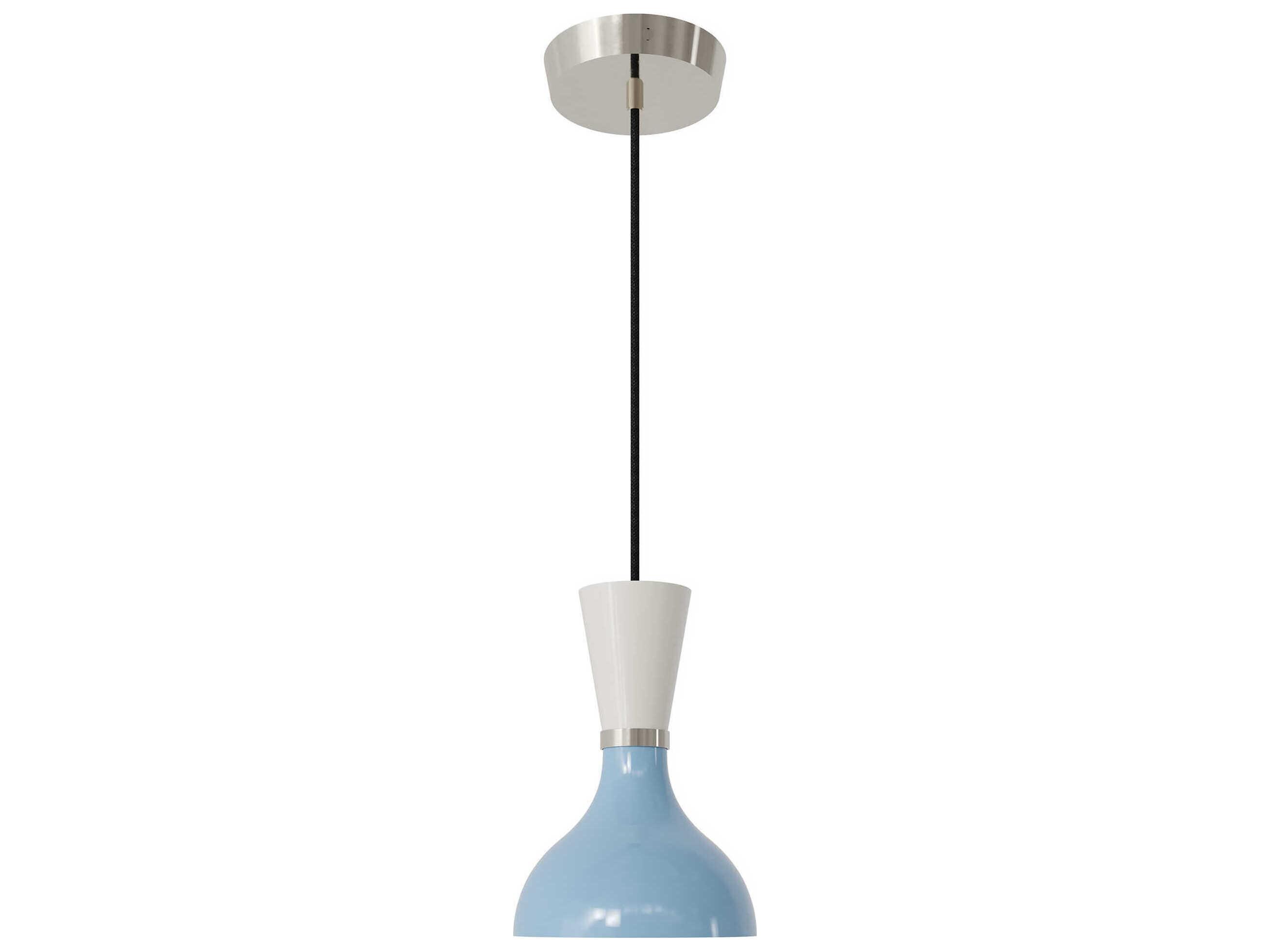 Robert Abbey Clare 1-Light Baby Blue Lily Mini Pendant