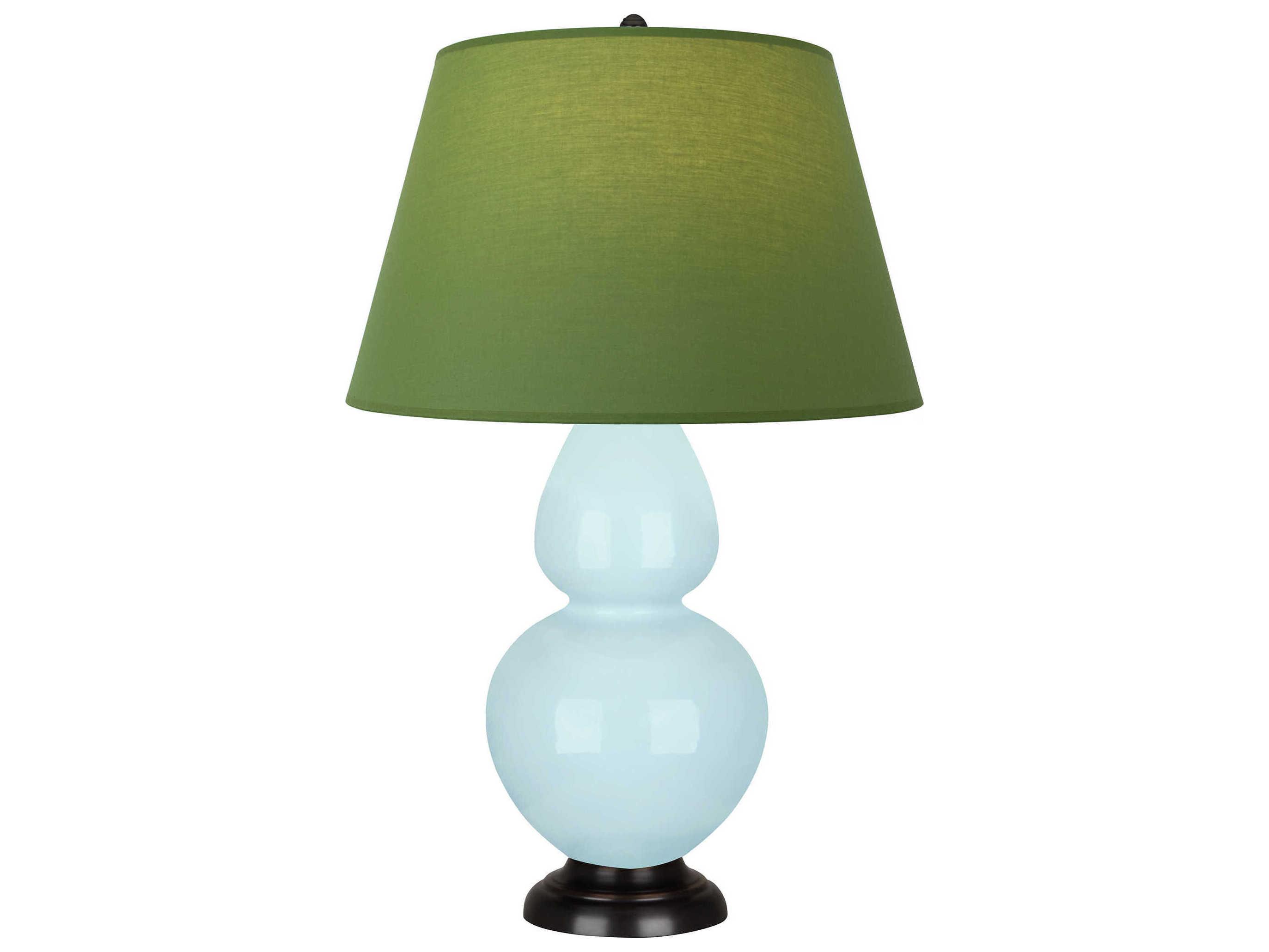 Robert Abbey Double Gourd Baby Blue Glazed Buffet Lamp