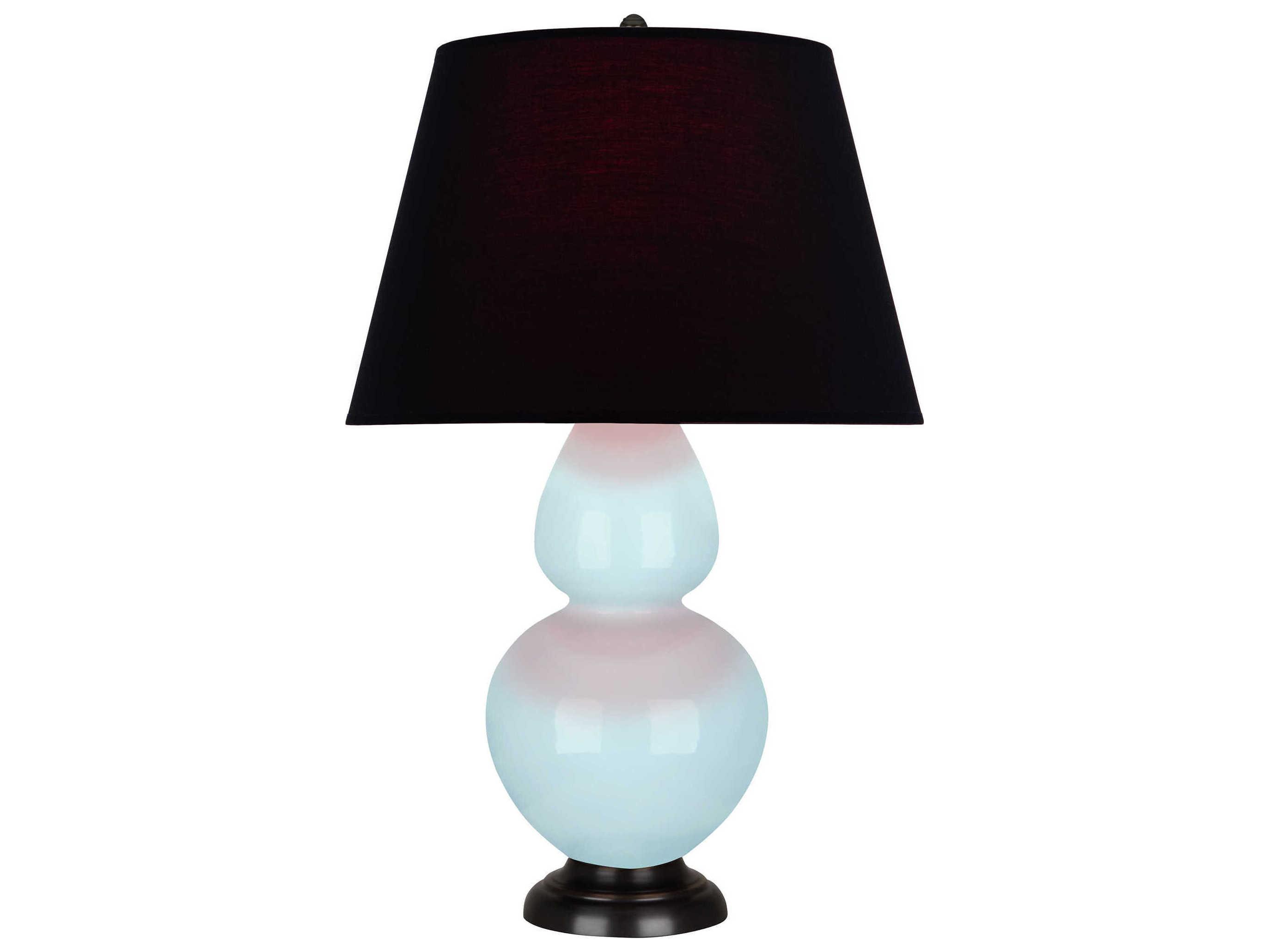 Robert Abbey Double Gourd Baby Blue Glazed Buffet Lamp