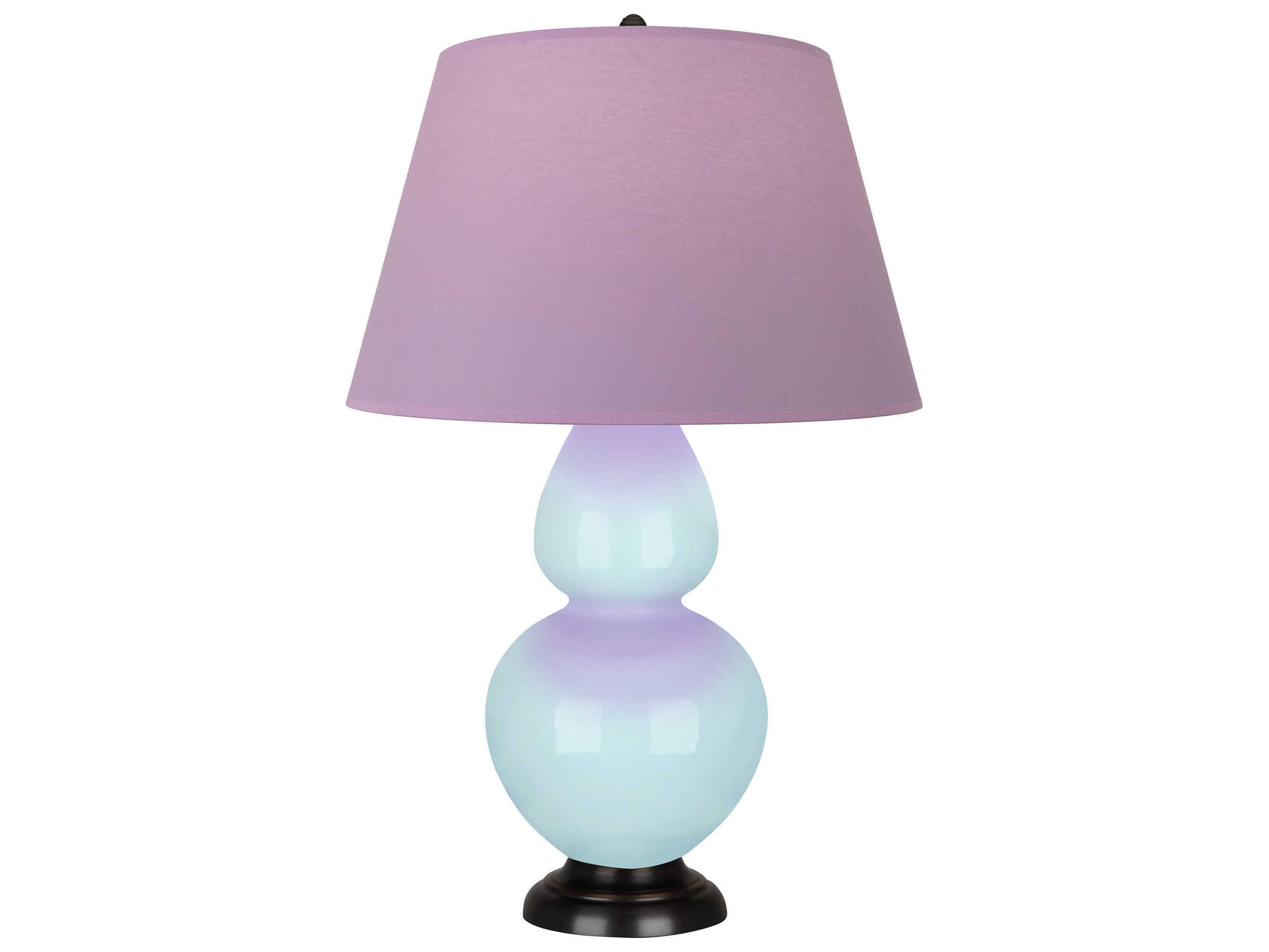 Robert Abbey Double Gourd Baby Blue Glazed Buffet Lamp