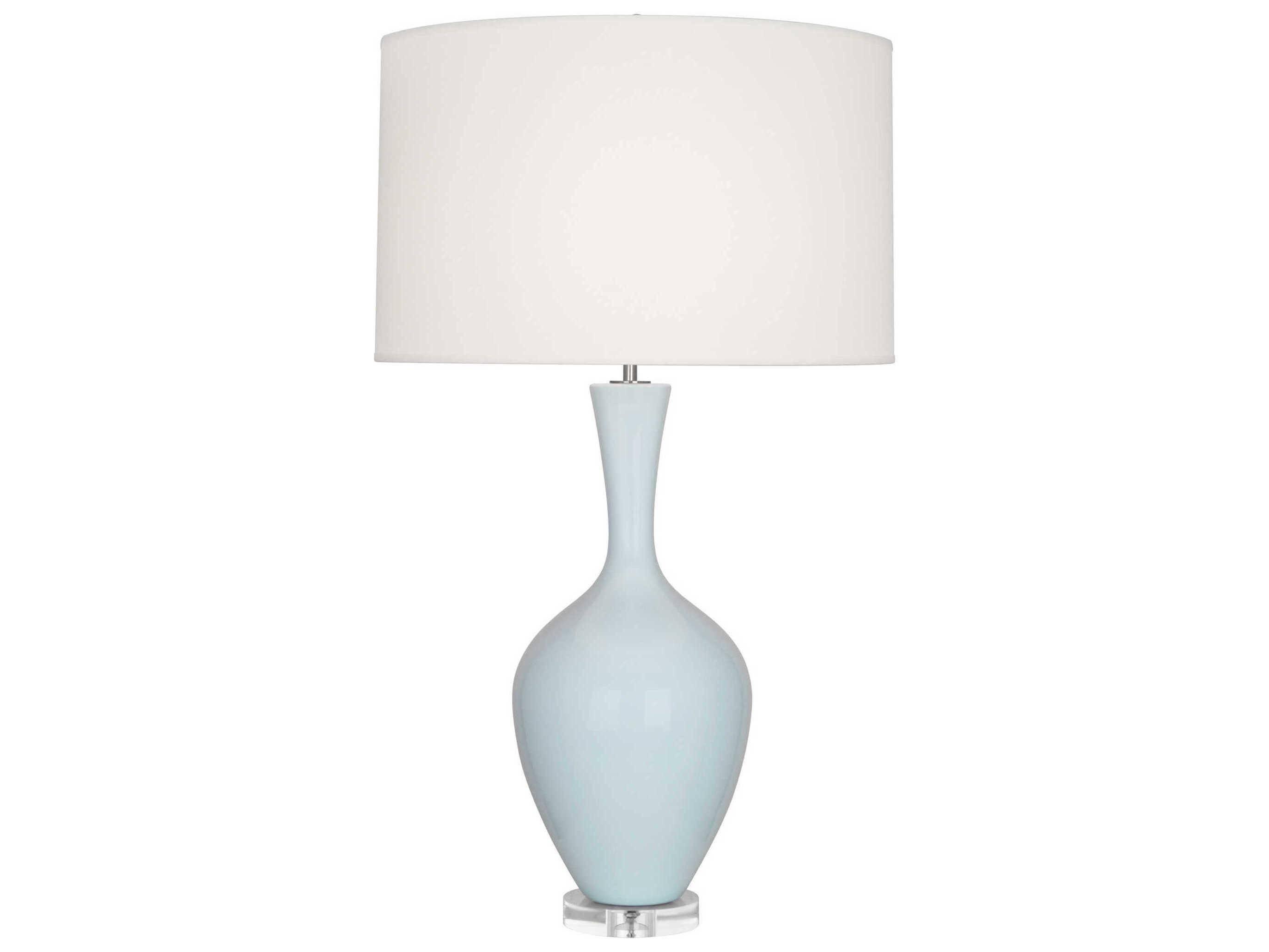 Robert Abbey Audrey Baby Blue Glazed Buffet Lamp
