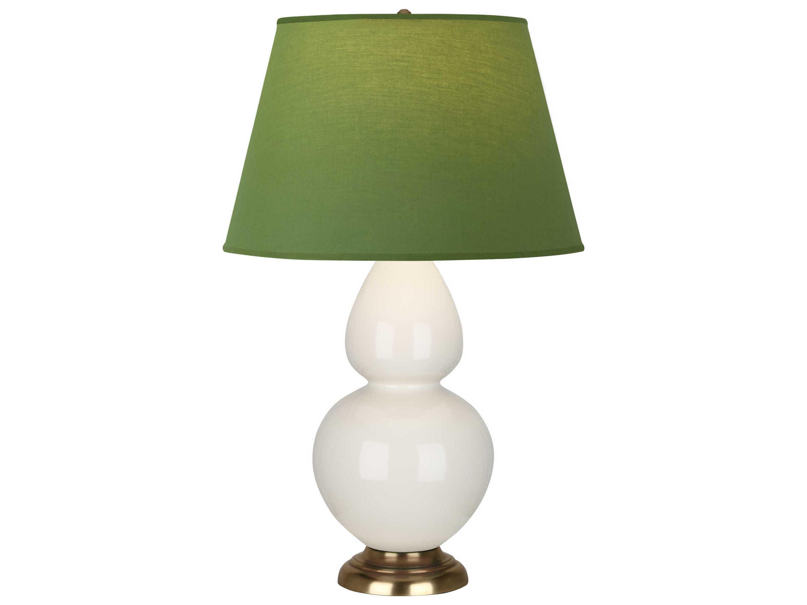 Robert Abbey Double Gourd Bone Glazed Blue Buffet Lamp