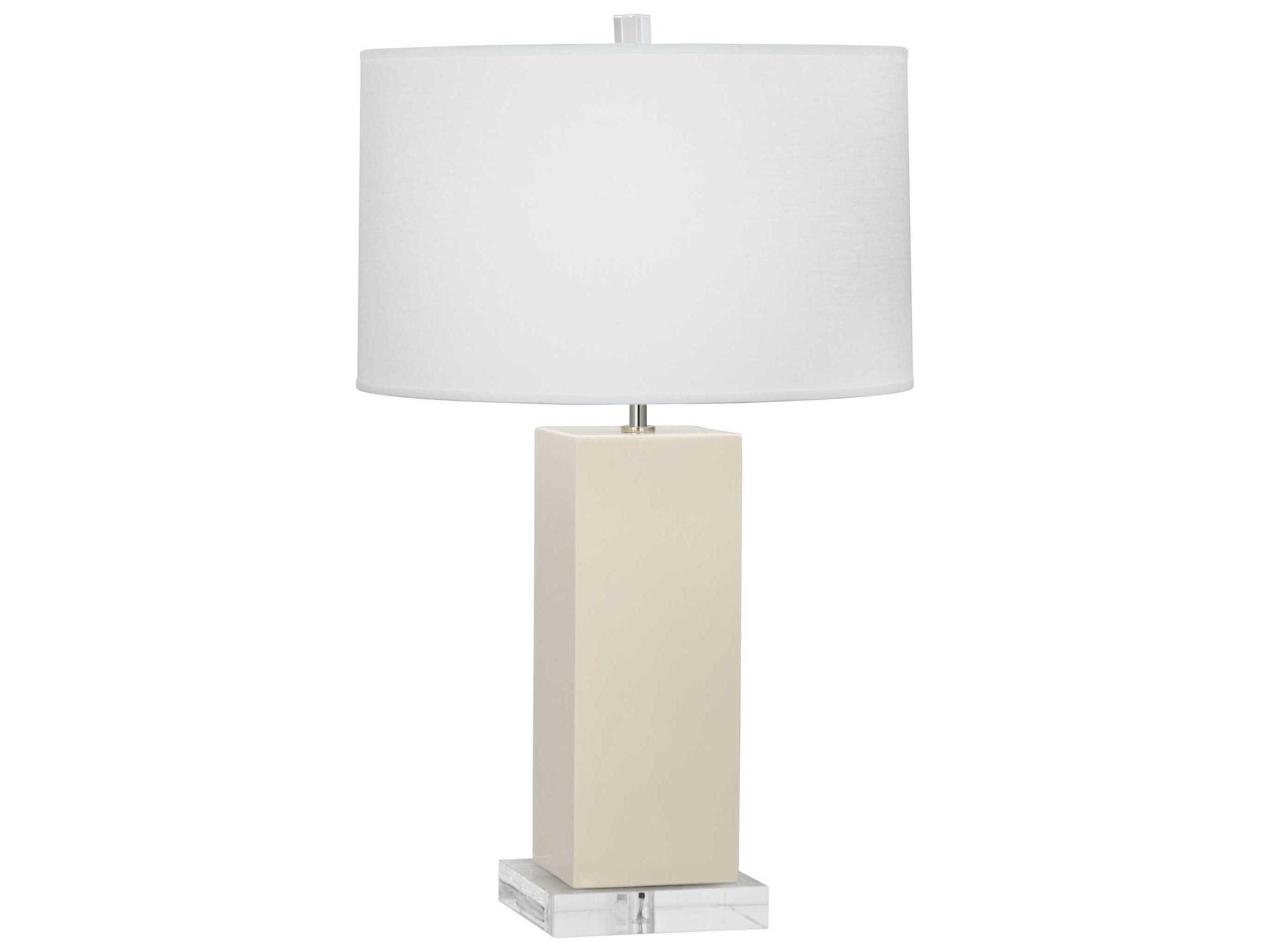 Robert Abbey Harvey Bone Glazed Off White Buffet Lamp