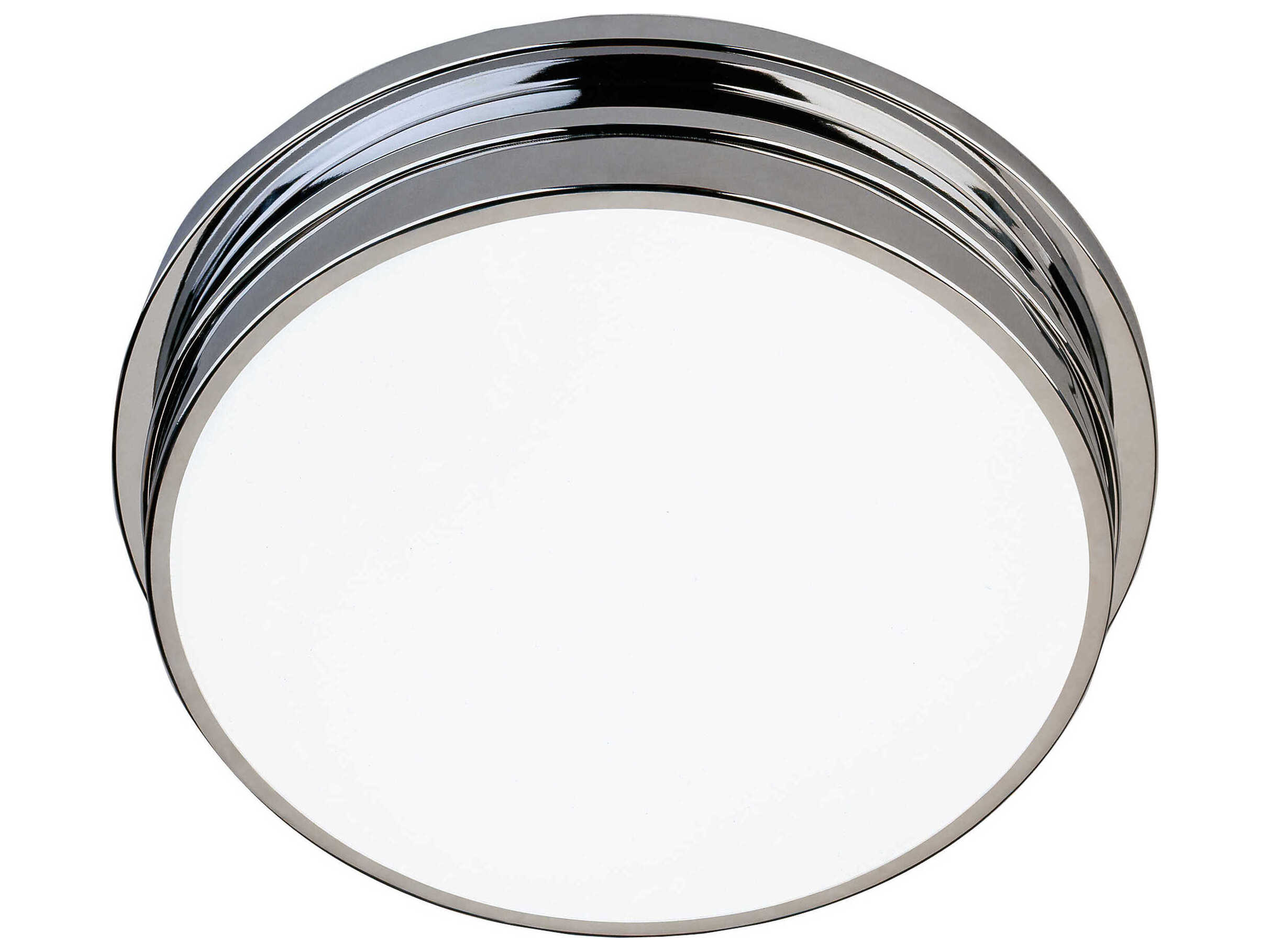 Robert Abbey Roderick 2-Light Polished Chrome Round Flush Mount