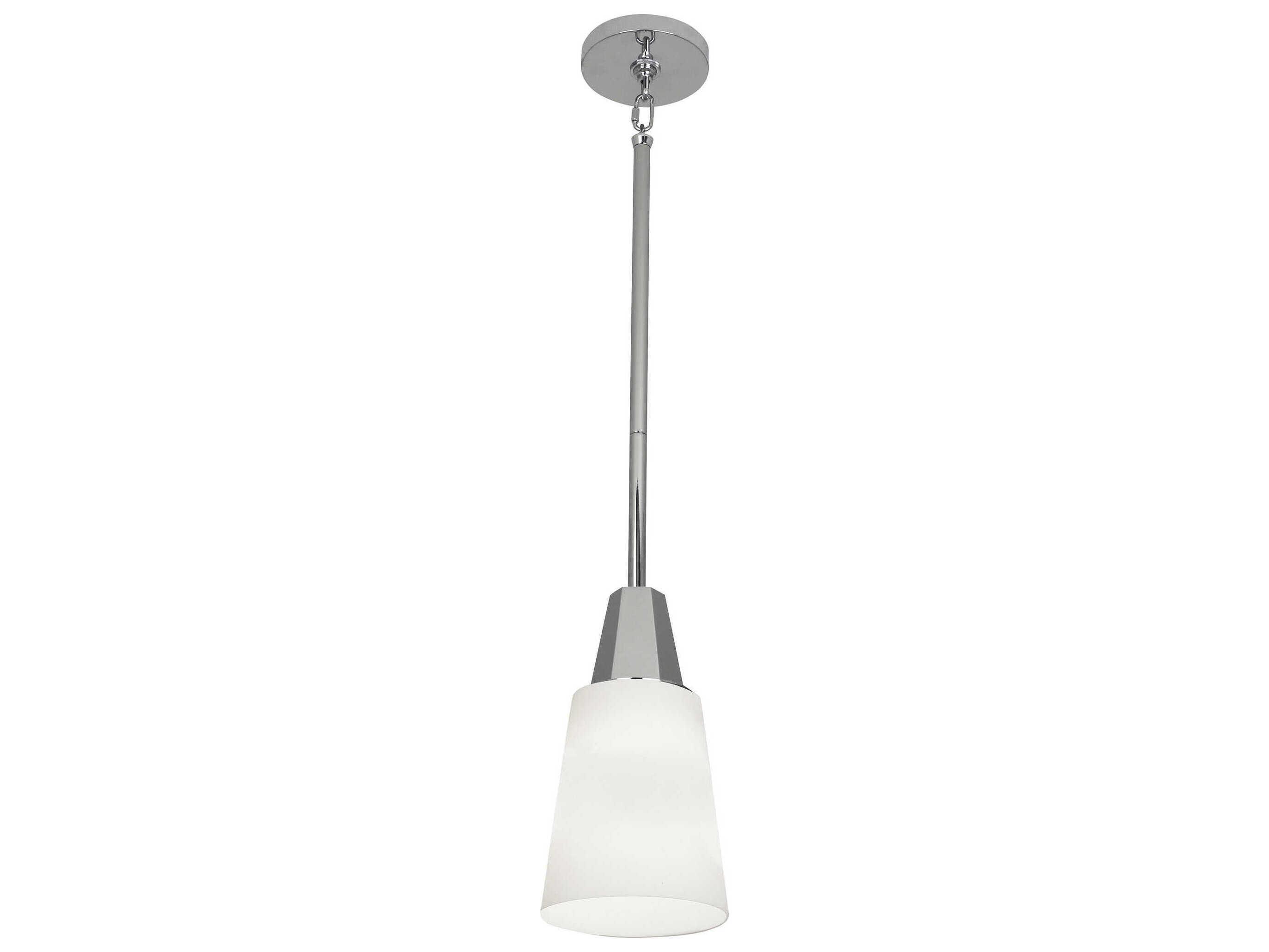 Robert Abbey Wheatley 1-Light Polished Chrome Bell Mini Pendant