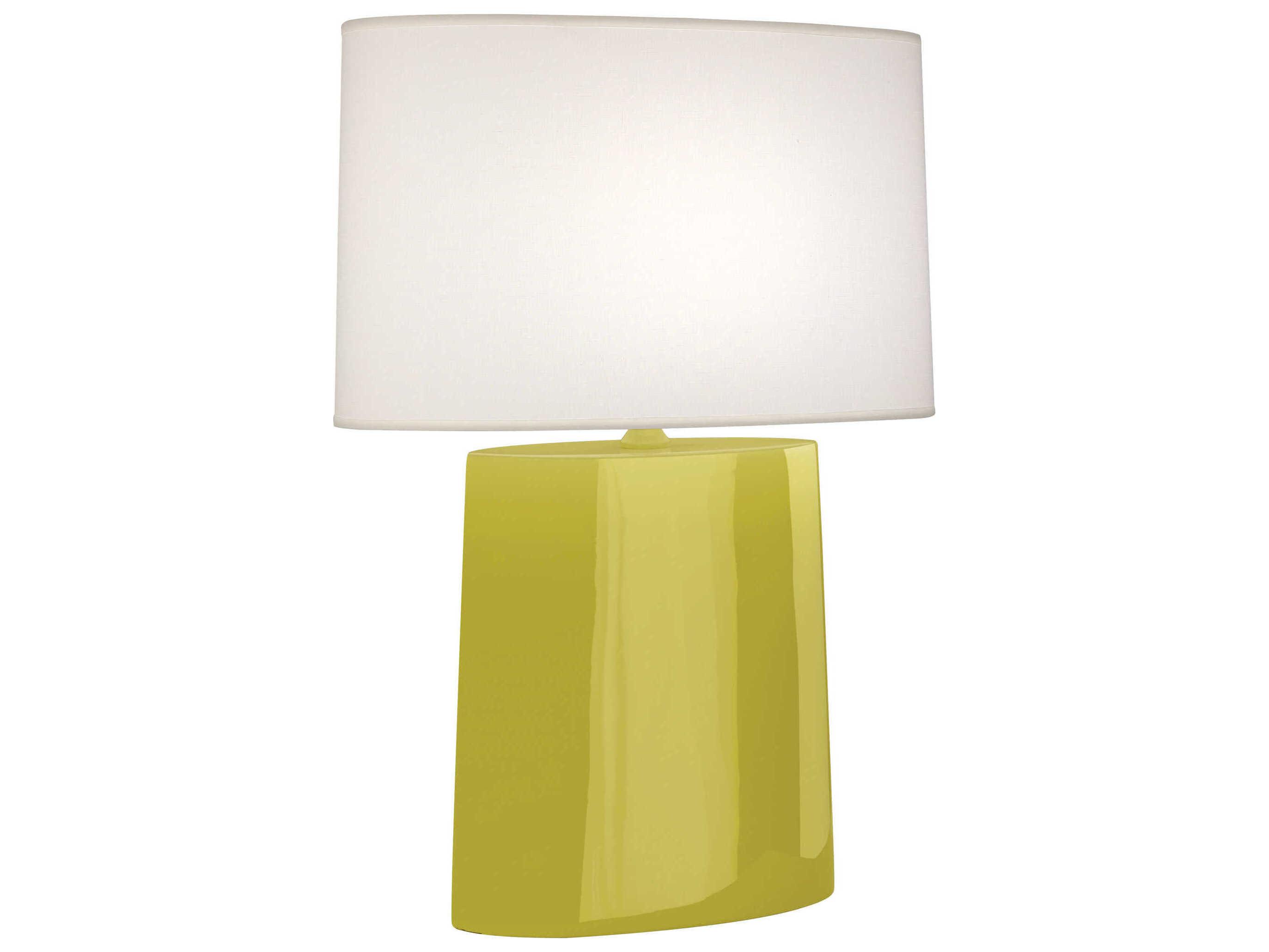Robert Abbey Victor Citron Glazed Yellow Buffet Lamp
