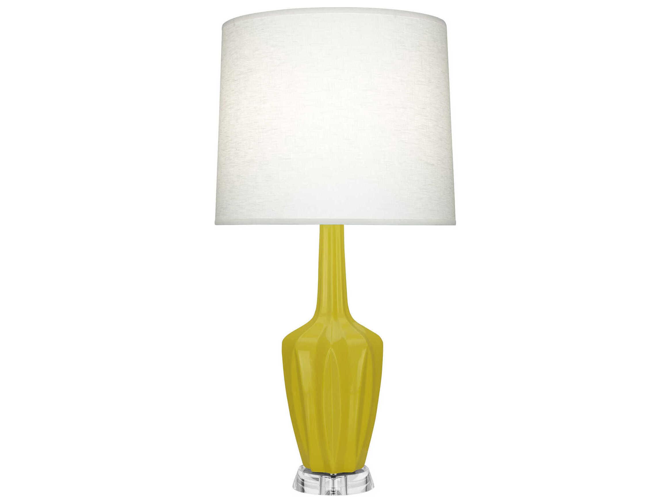 Robert Abbey Emma Citron Glazed Yellow Buffet Lamp