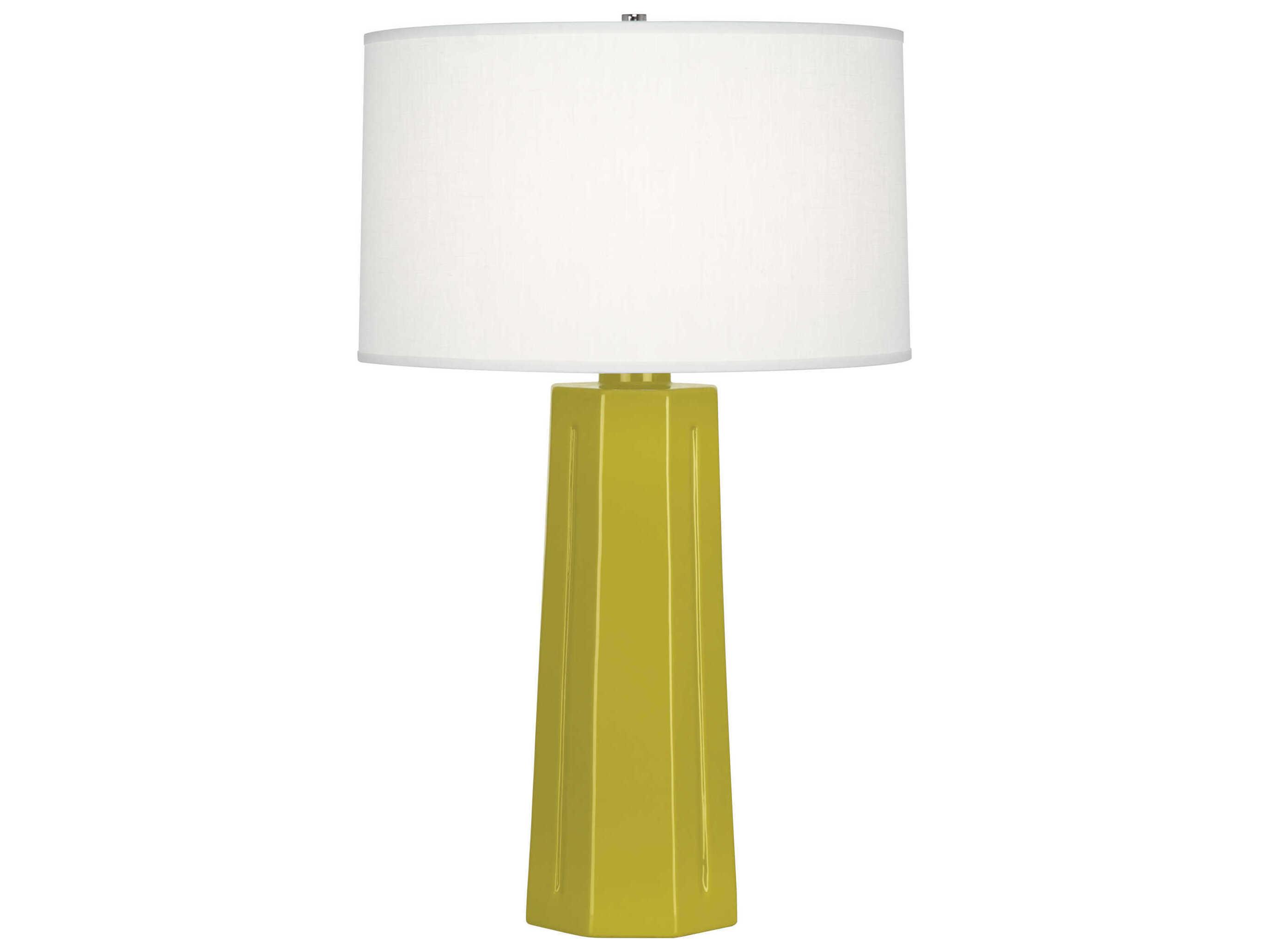 Robert Abbey Mason Citron Glazed Yellow Buffet Lamp