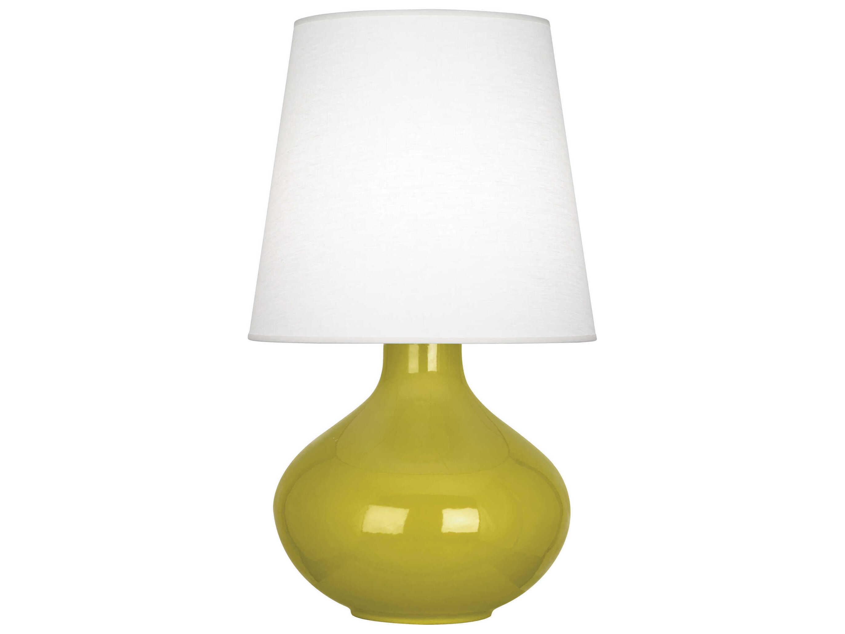 Robert Abbey June Yellow Buffet Lamp