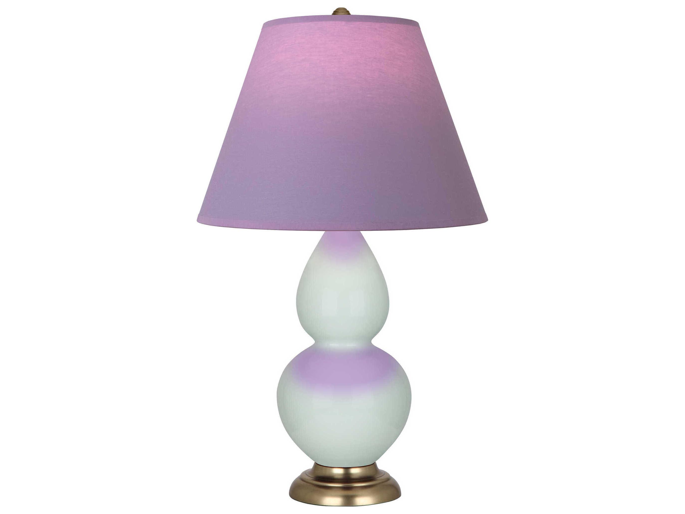 Robert Abbey Small Double Gourd Celadon Glazed Blue Table Lamp