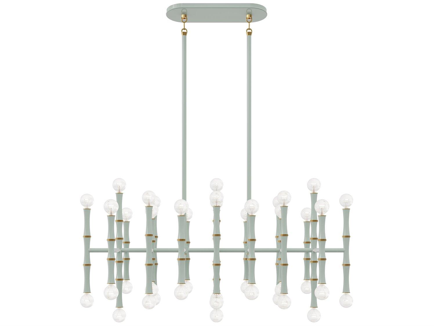 Robert Abbey Kane 42-Light Celadon Green Island Pendant