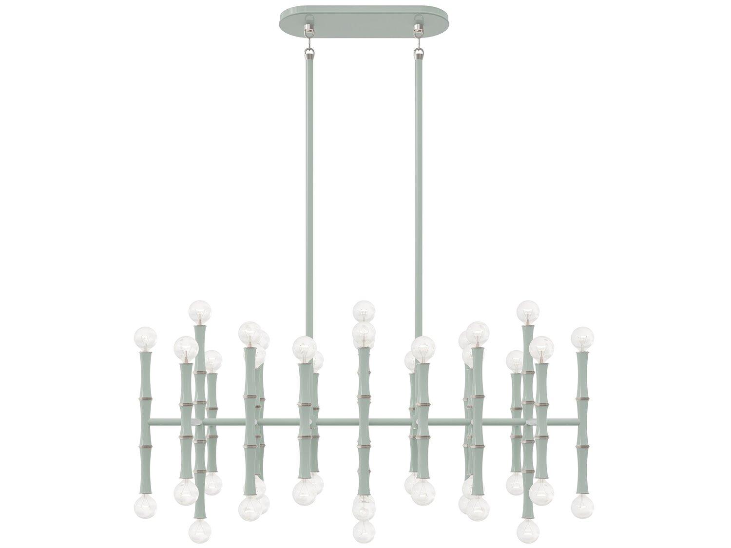 Robert Abbey Kane 42-Light Celadon Green Island Pendant