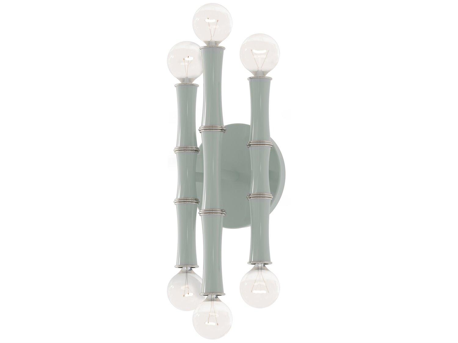 Robert Abbey Kane 6-Light Celadon Green Wall Sconce