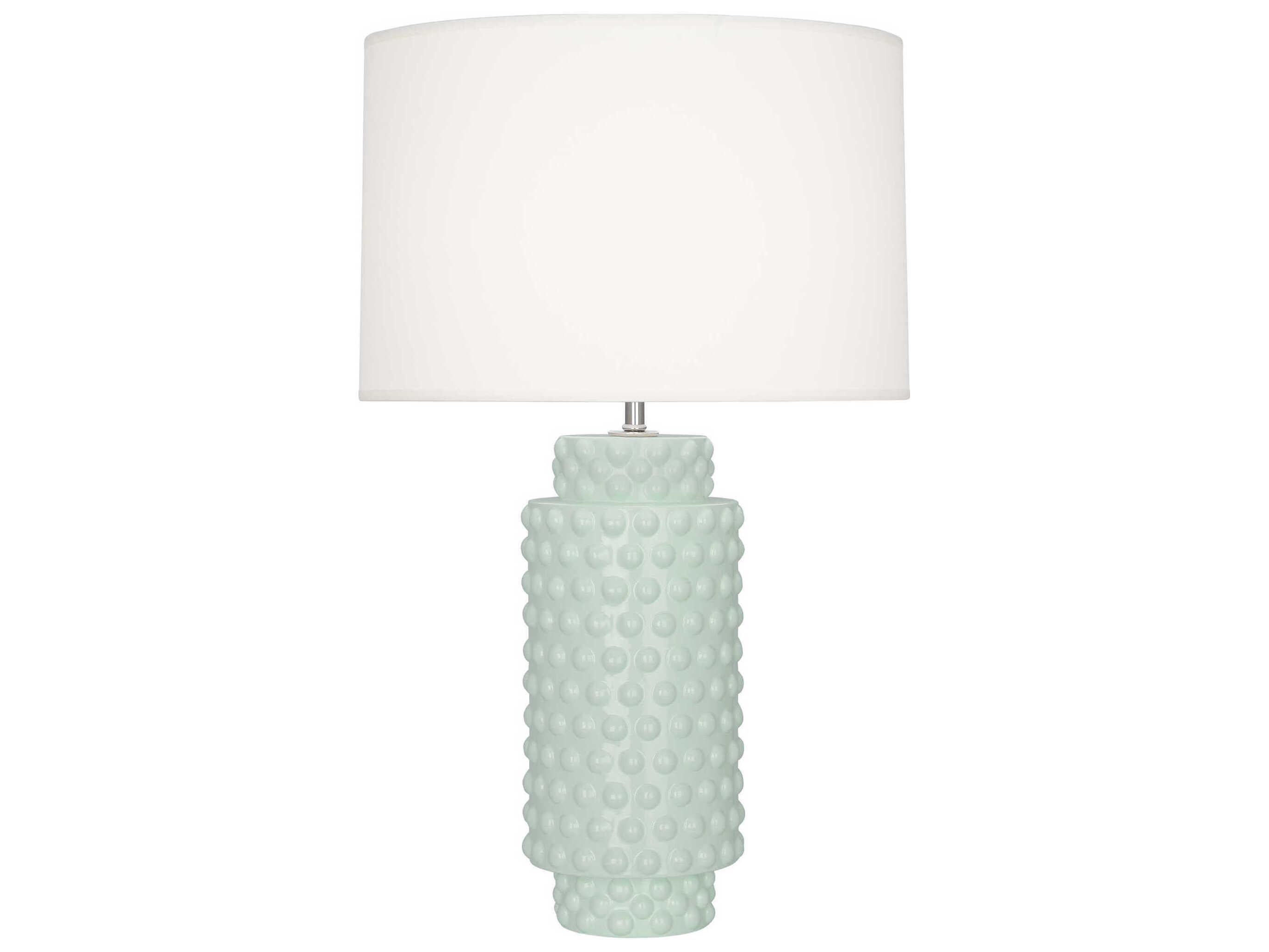 Robert Abbey Dolly Celadon Glazed Textured Green Buffet Lamp