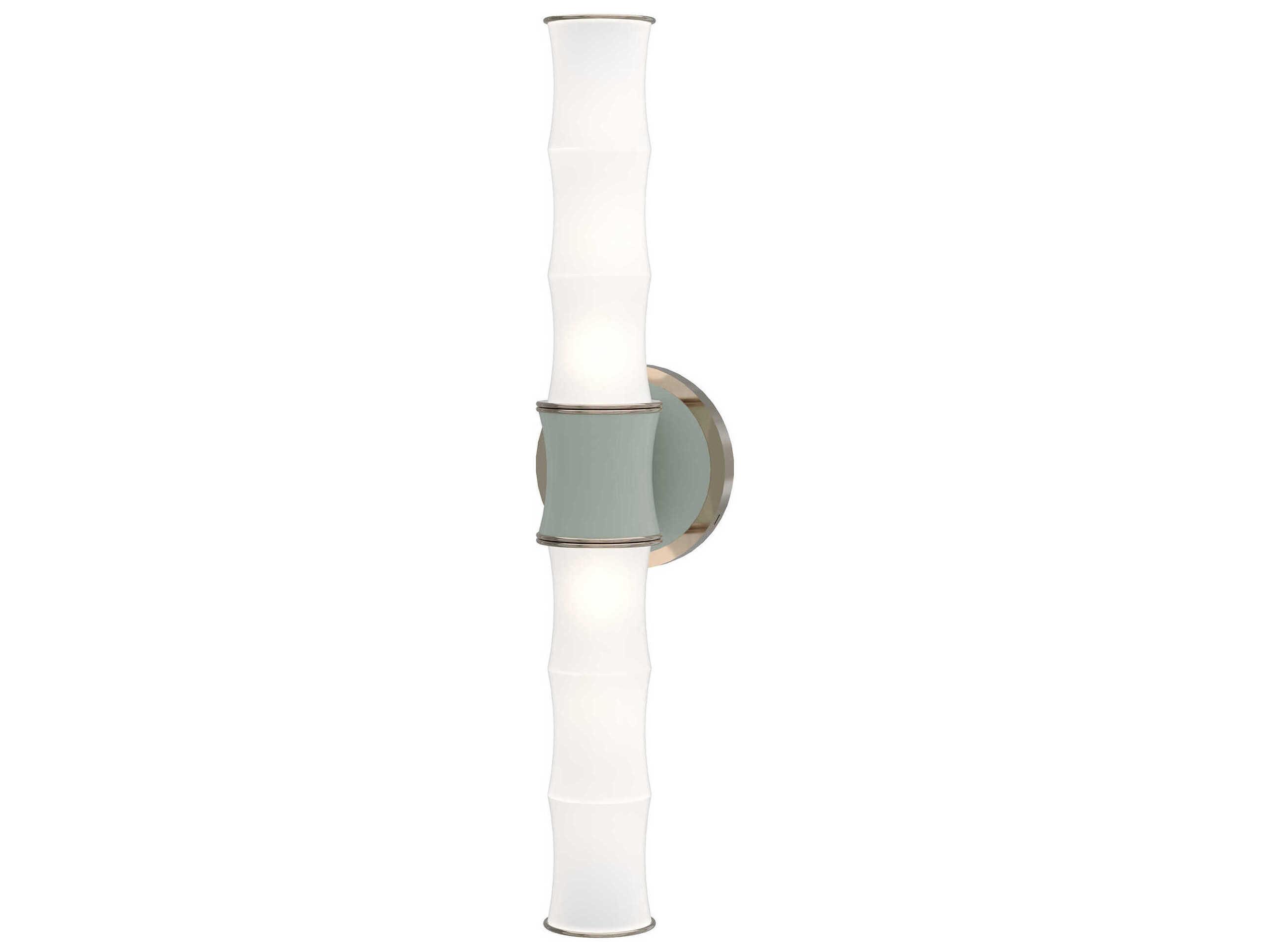 Robert Abbey Kane 2-Light Celadon Green Wall Sconce
