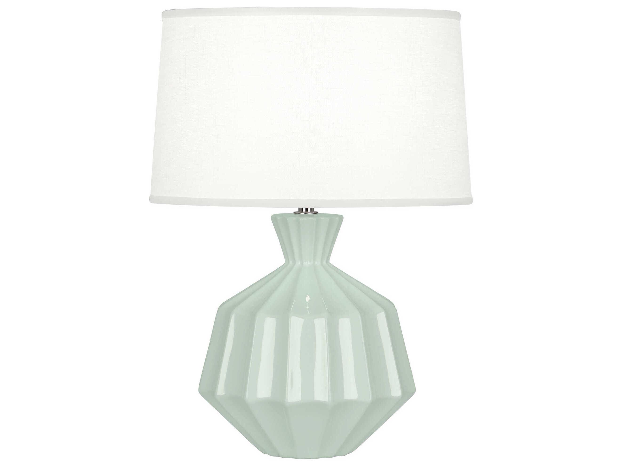 Robert Abbey Orion Celadon Glazed Green Table Lamp
