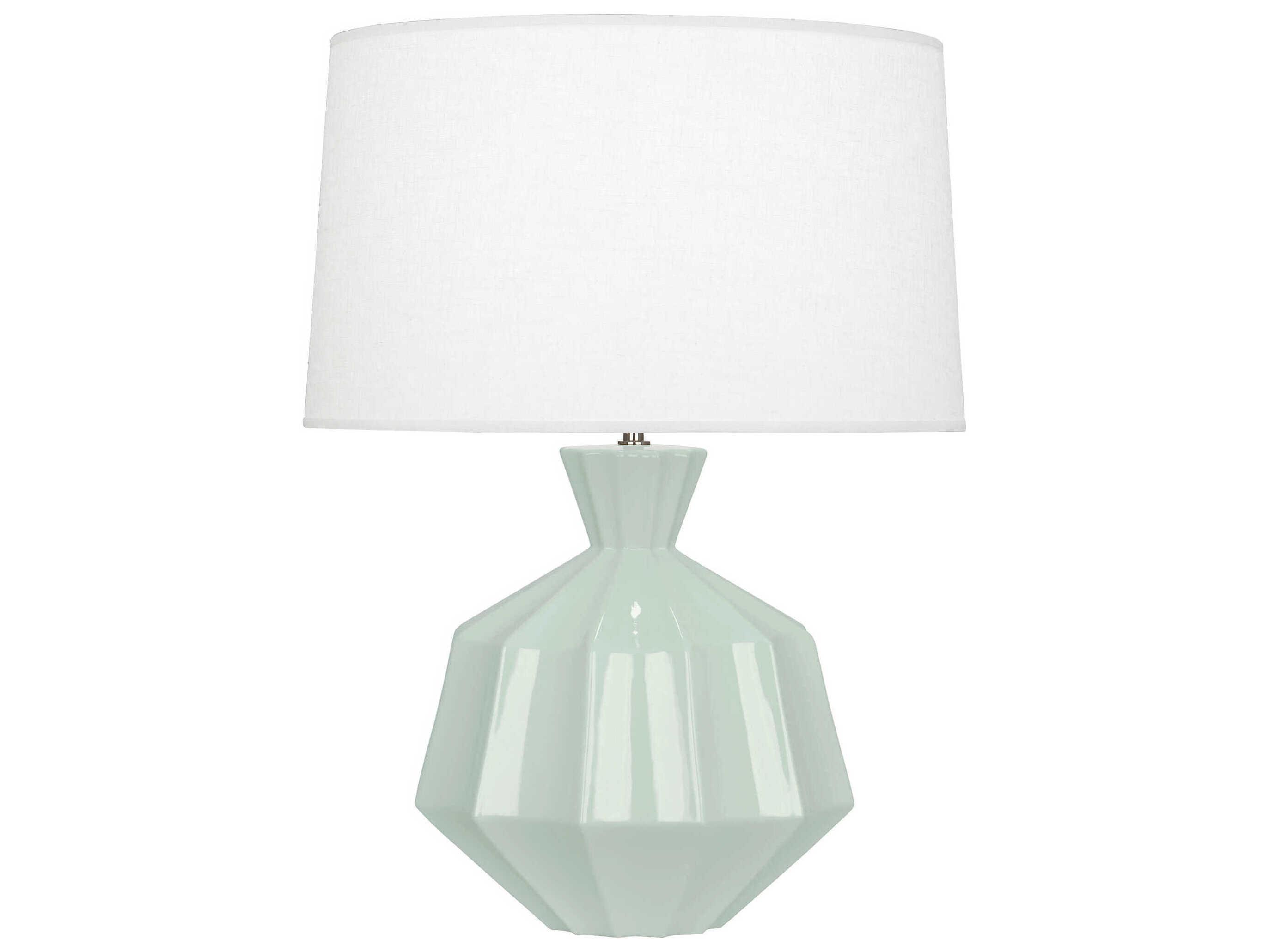 Robert Abbey Orion Celadon Glazed Green Buffet Lamp