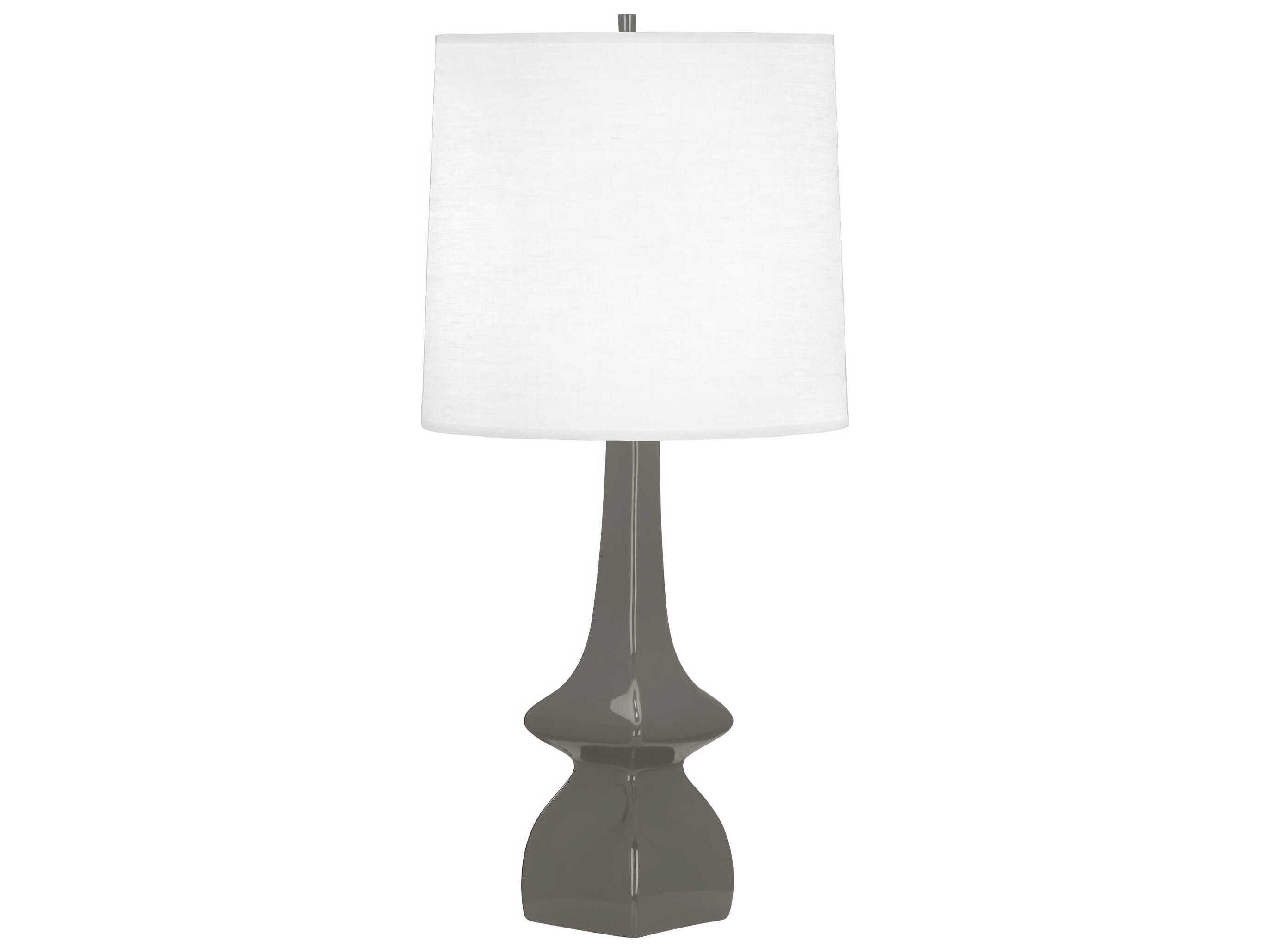 Robert Abbey Jasmine Ash Glazed Gray Buffet Lamp