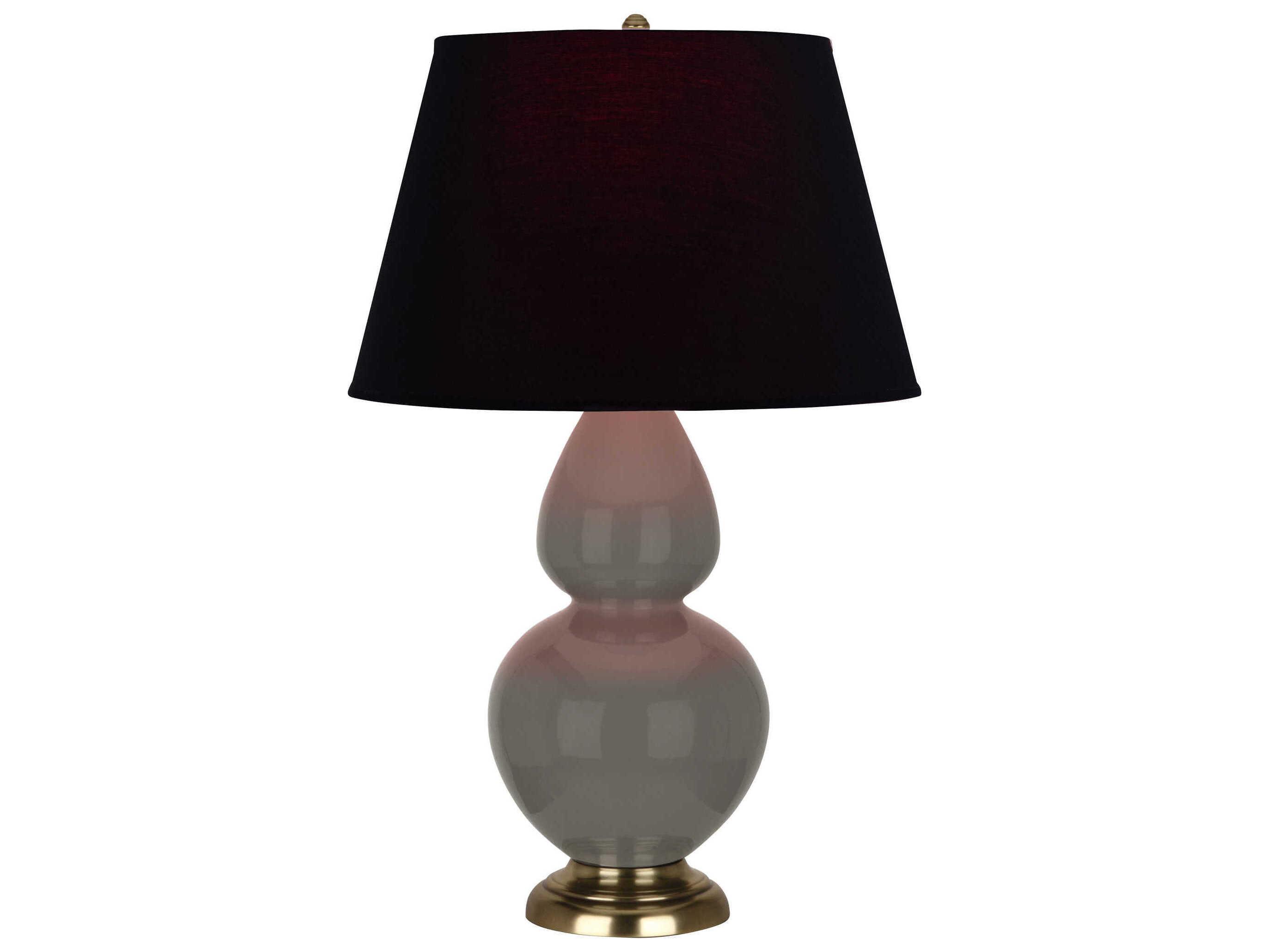Robert Abbey Double Gourd Ash Glazed Gray Buffet Lamp