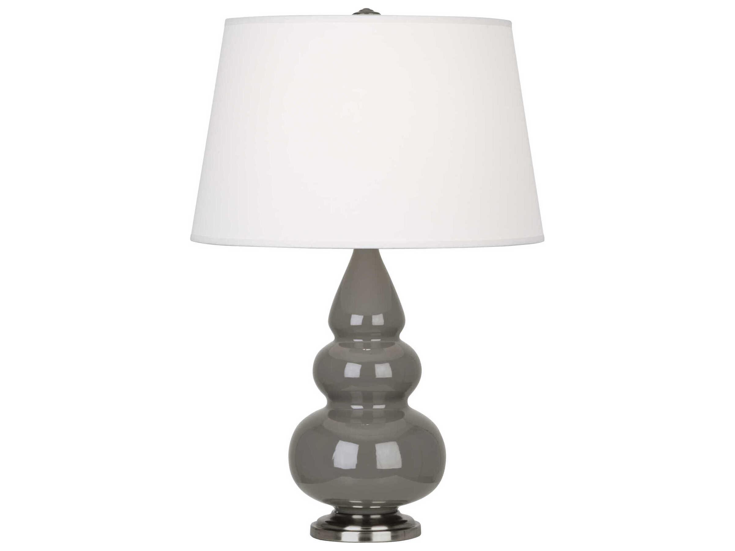 Robert Abbey Small Triple Gourd Gray Table Lamp