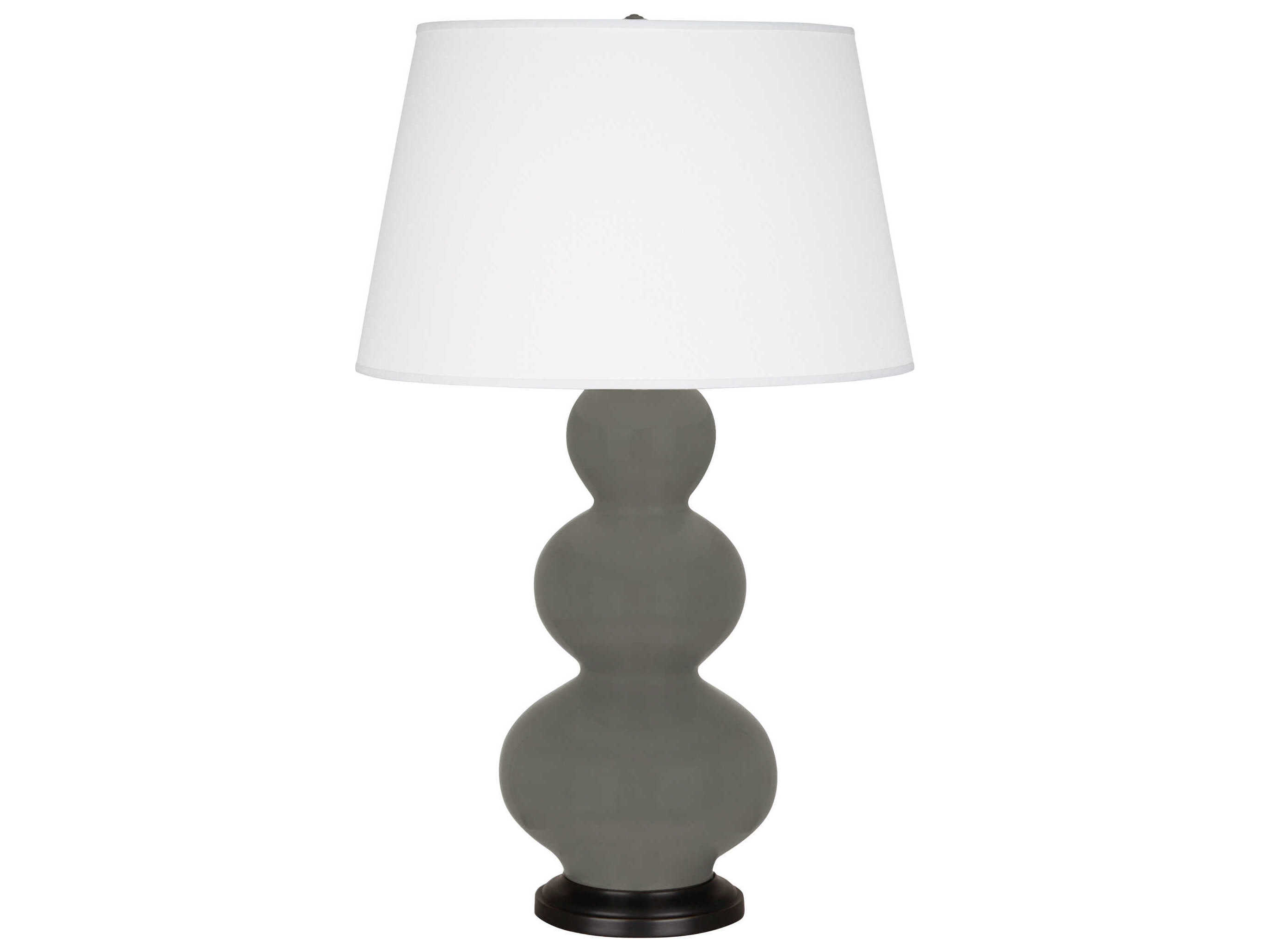 Robert Abbey Triple Gourd Gray Buffet Lamp