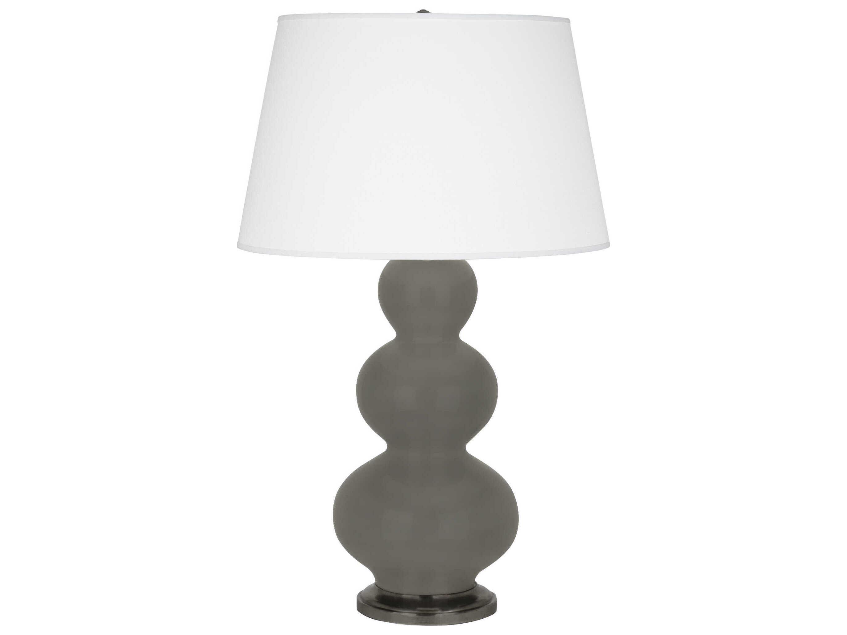 Robert Abbey Triple Gourd Gray Buffet Lamp
