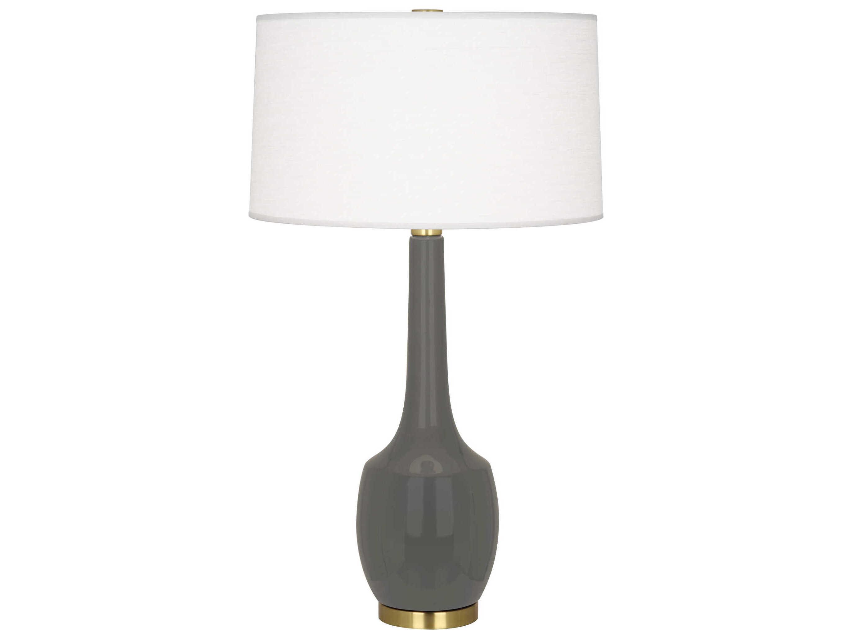 Robert Abbey Delilah Ash Glazed Gray Buffet Lamp